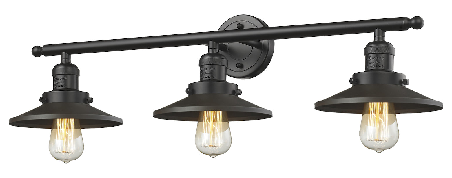 3 Light Vintage Dimmable Led Bathroom Fixture by Innovations Lighting