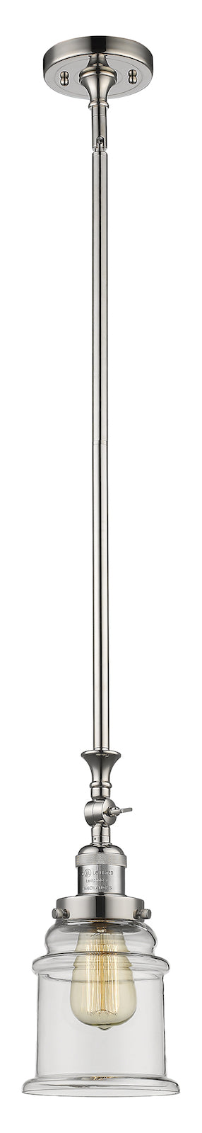 1 Light Vintage Dimmable Led Mini Pendant by Innovations Lighting