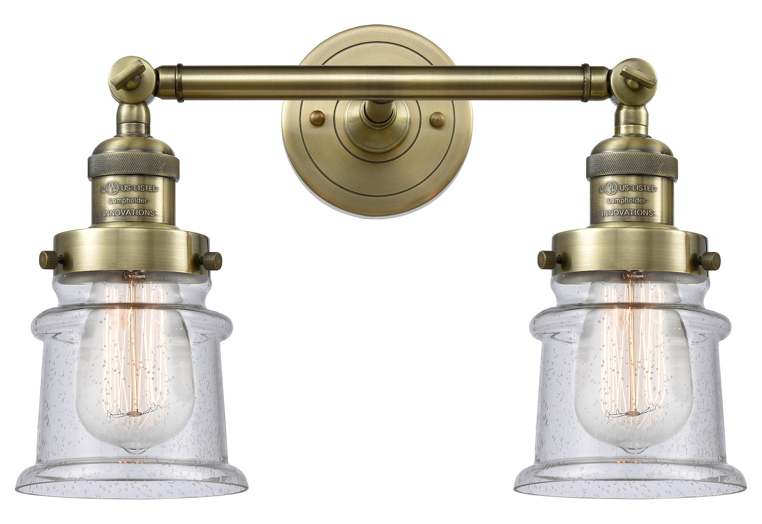 2 Light Vintage Dimmable Led Bathroom Fixture by Innovations Lighting