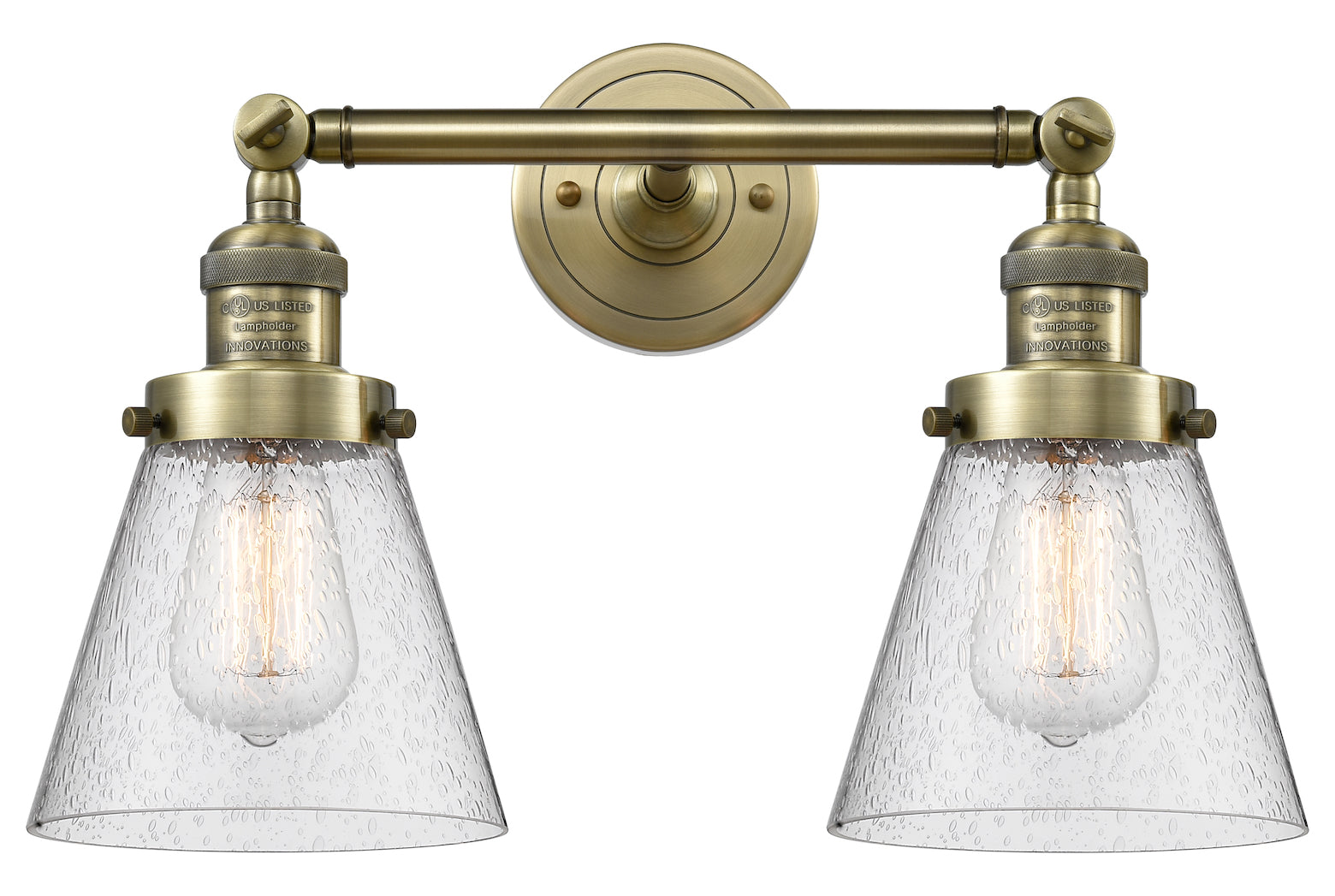 2 Light Vintage Dimmable Led Bathroom Fixture by Innovations Lighting