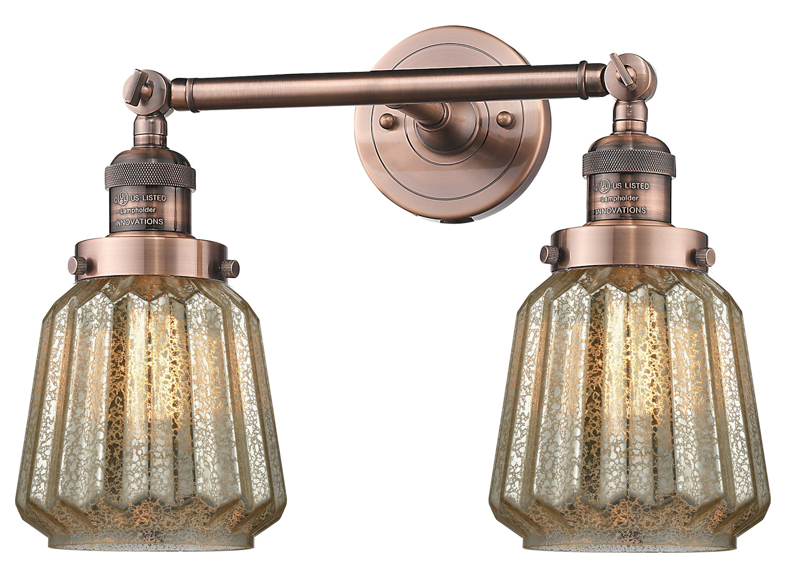2 Light Vintage Dimmable Led Bathroom Fixture by Innovations Lighting