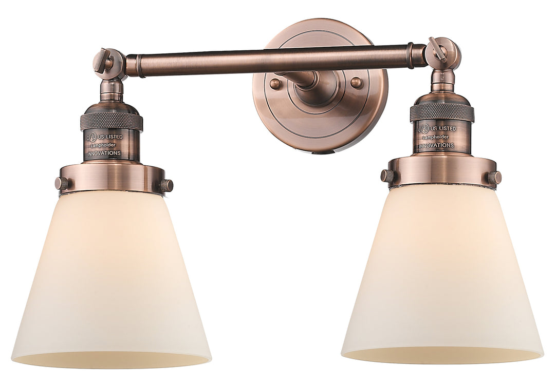 2 Light Vintage Dimmable Led Bathroom Fixture by Innovations Lighting