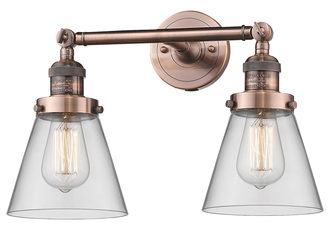 2 Light Vintage Dimmable Led Bathroom Fixture by Innovations Lighting