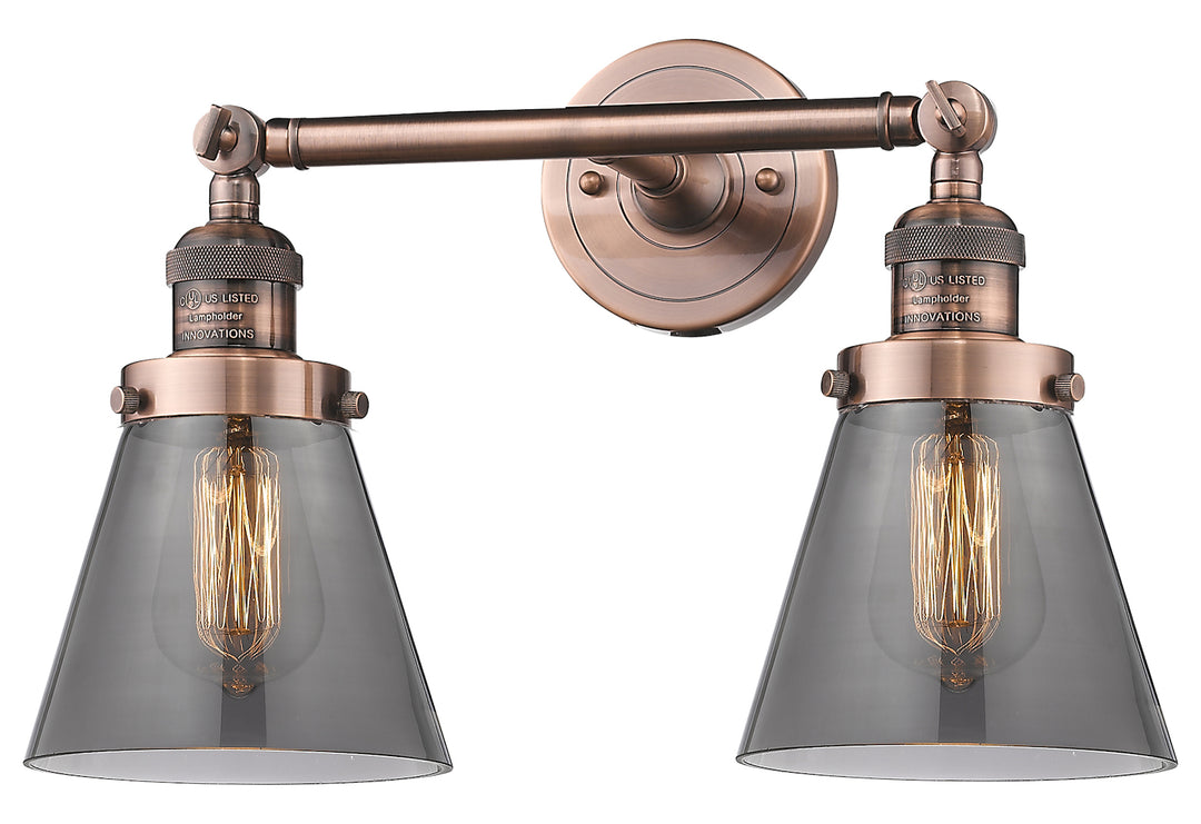 2 Light Vintage Dimmable Led Bathroom Fixture by Innovations Lighting
