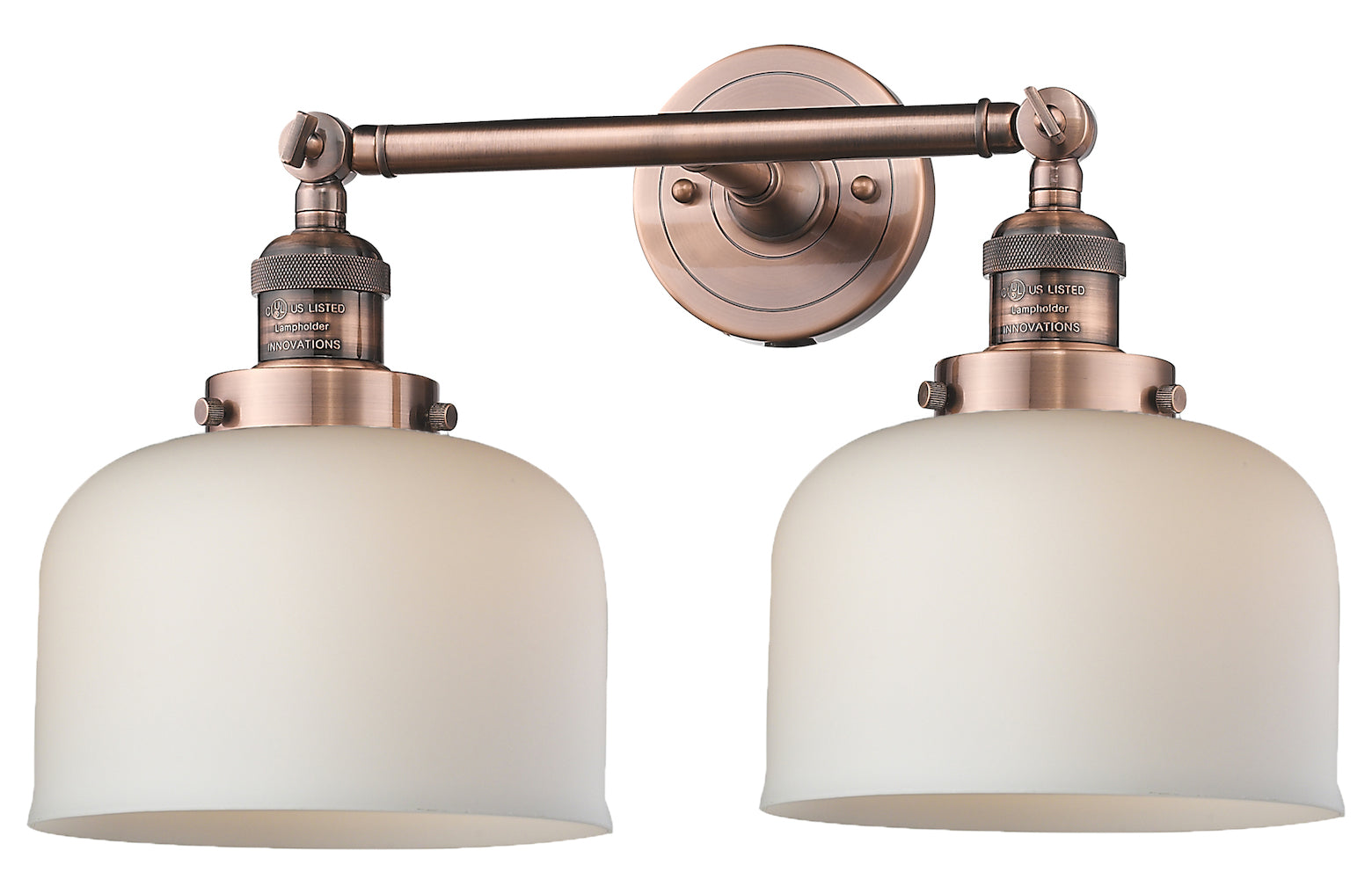 2 Light Vintage Dimmable Led Bathroom Fixture by Innovations Lighting
