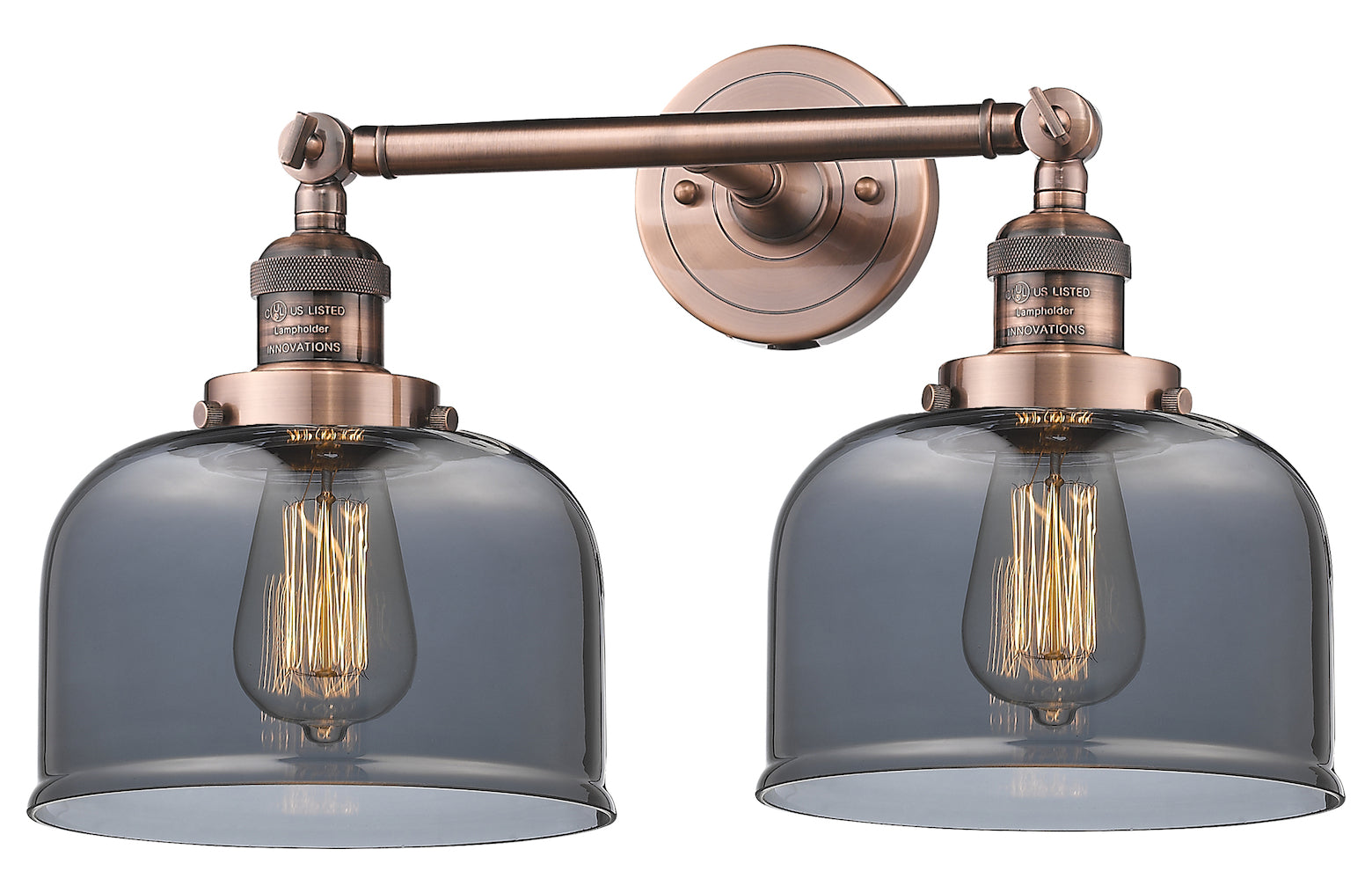 2 Light Vintage Dimmable Led Bathroom Fixture by Innovations Lighting