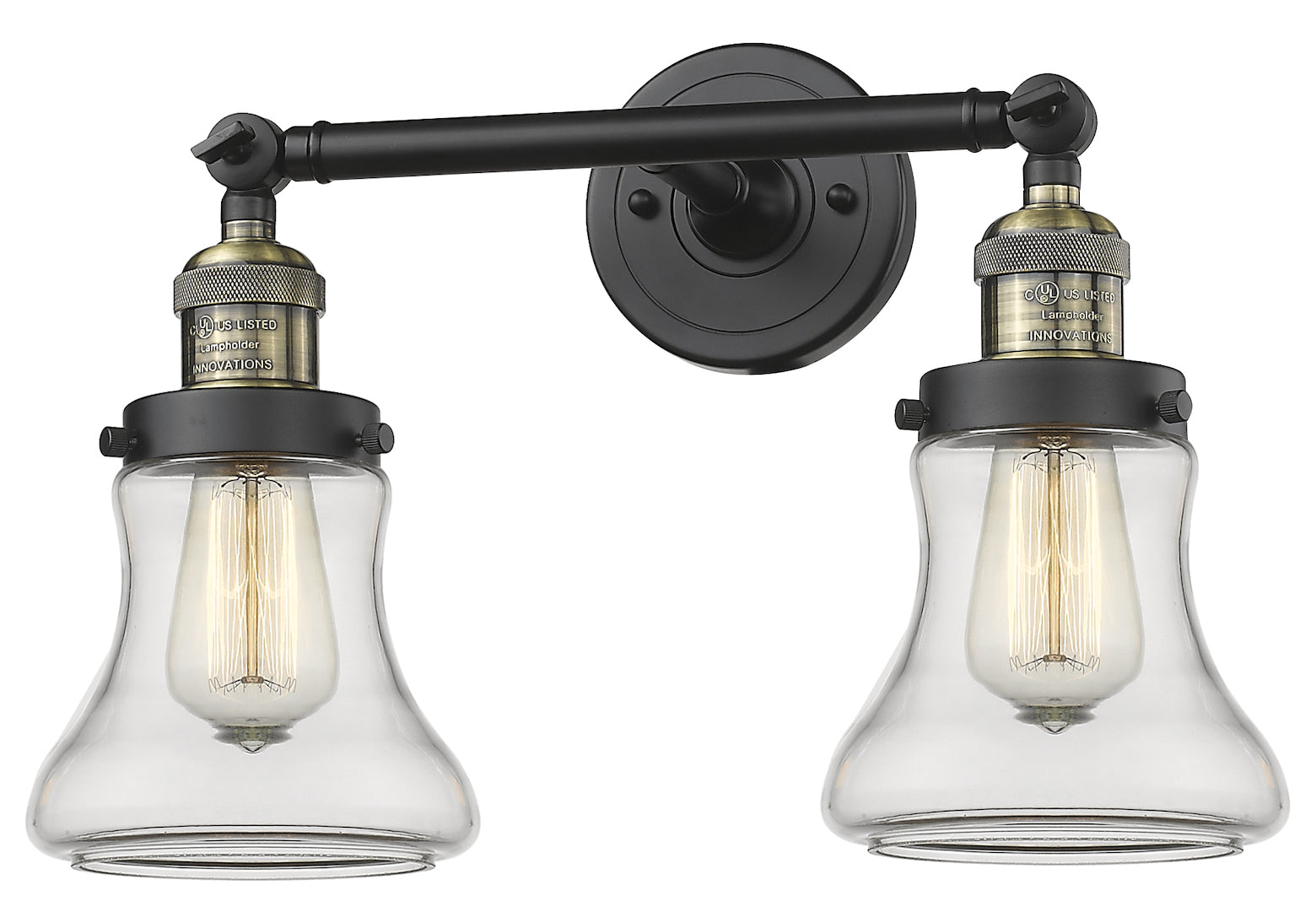 2 Light Vintage Dimmable Led Bathroom Fixture by Innovations Lighting