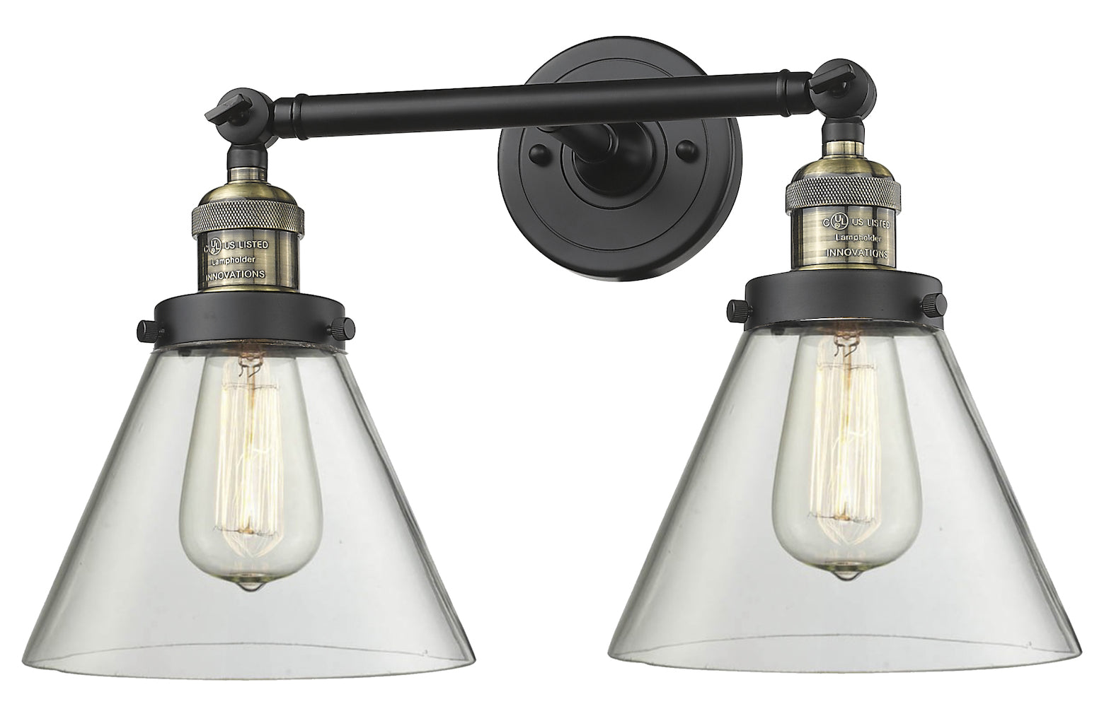 2 Light Vintage Dimmable Led Bathroom Fixture by Innovations Lighting