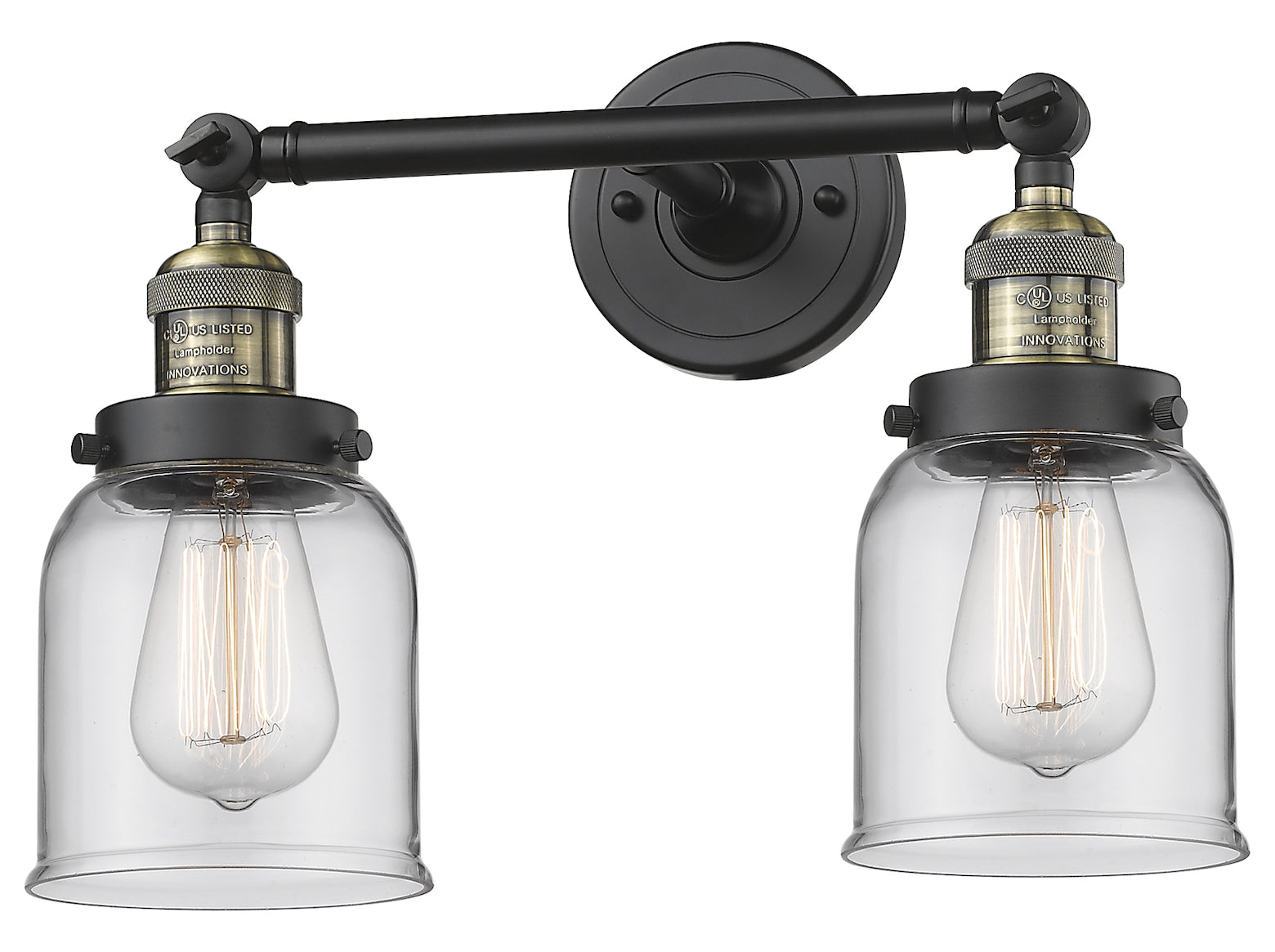 2 Light Vintage Dimmable Led Bathroom Fixture by Innovations Lighting