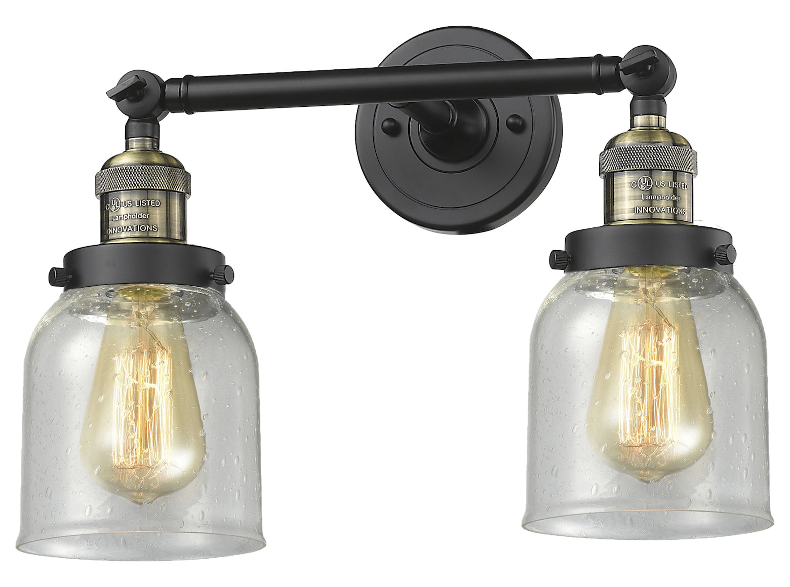 2 Light Vintage Dimmable Led Bathroom Fixture by Innovations Lighting