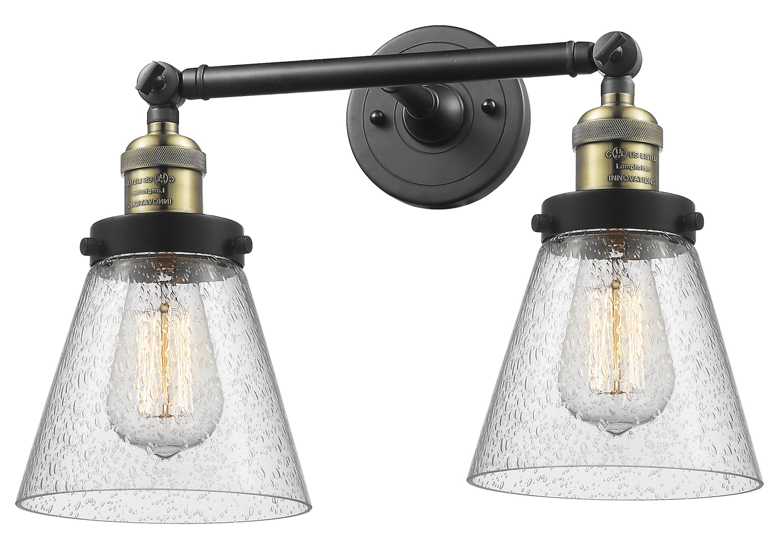 2 Light Vintage Dimmable Led Bathroom Fixture by Innovations Lighting