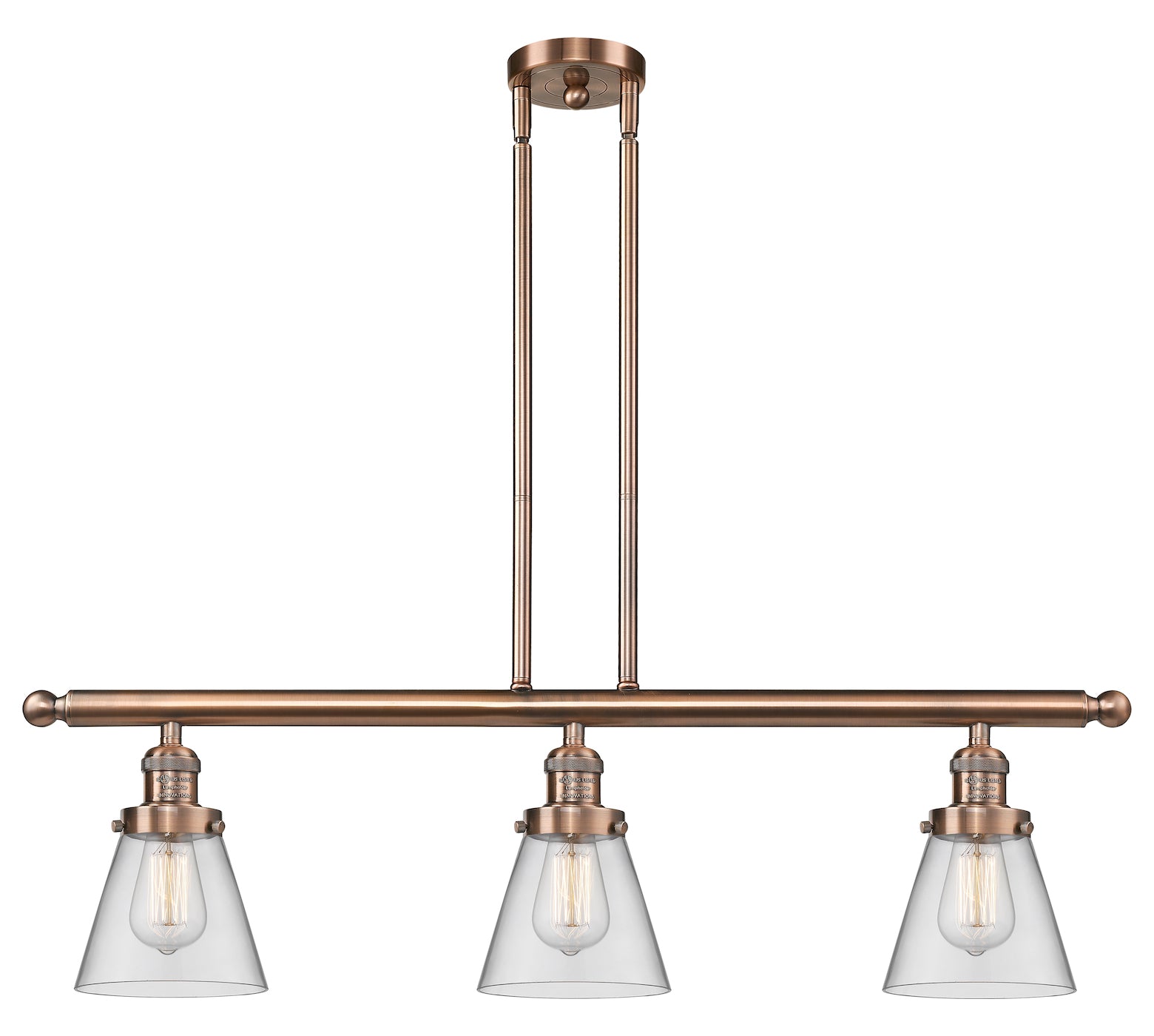 3 Light Vintage Dimmable Led Island Light Vintage Dimmable Led by Innovations Lighting
