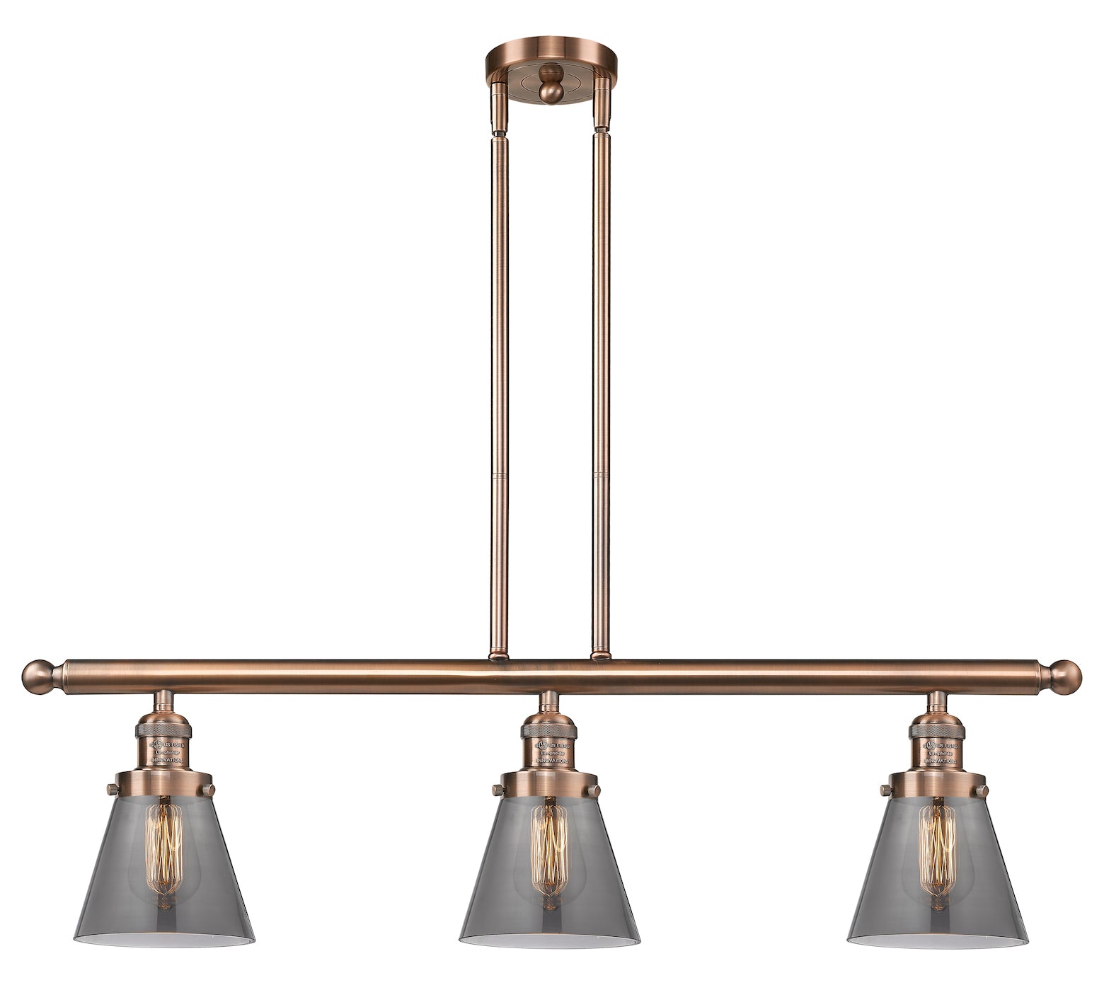 3 Light Vintage Dimmable Led Island Light Vintage Dimmable Led by Innovations Lighting