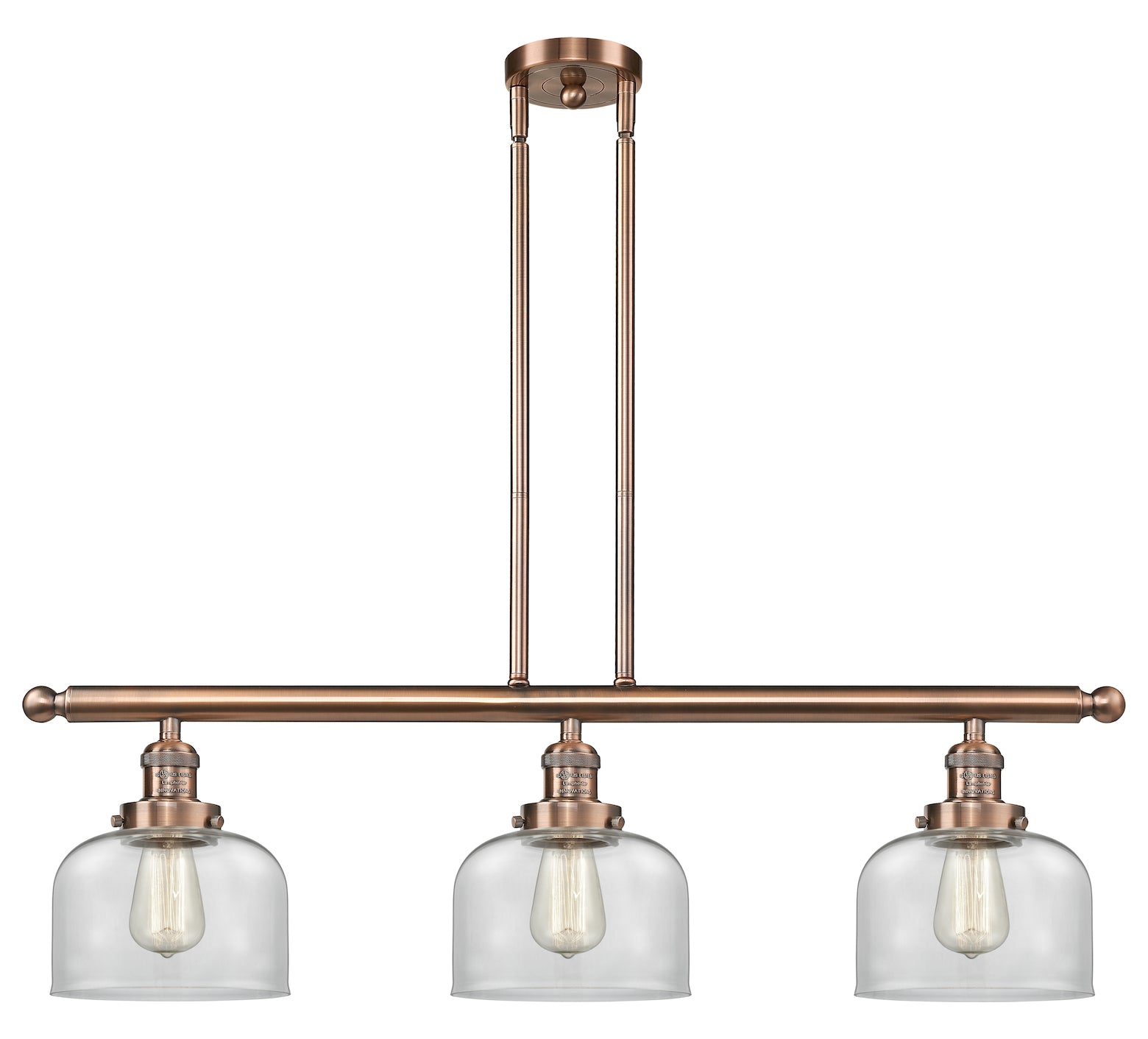 3 Light Vintage Dimmable Led Island Light Vintage Dimmable Led by Innovations Lighting