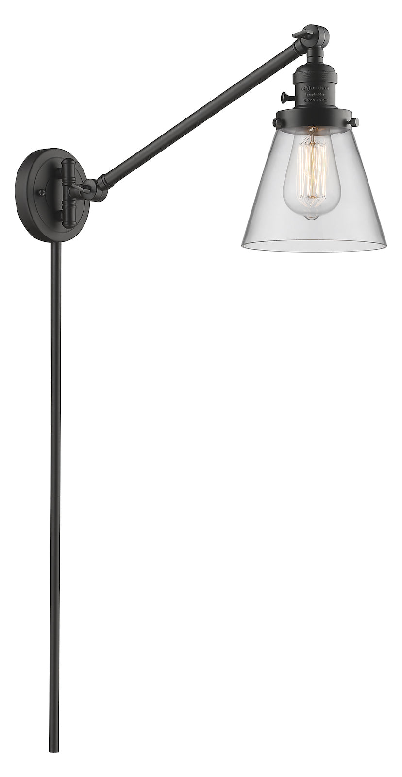 1 Light Vintage Dimmable Led Swing Arm by Innovations Lighting