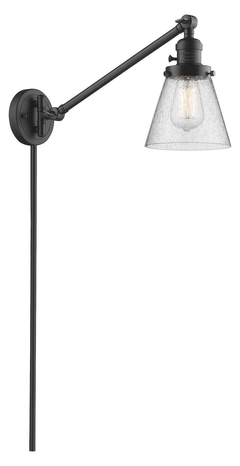 1 Light Vintage Dimmable Led Swing Arm by Innovations Lighting
