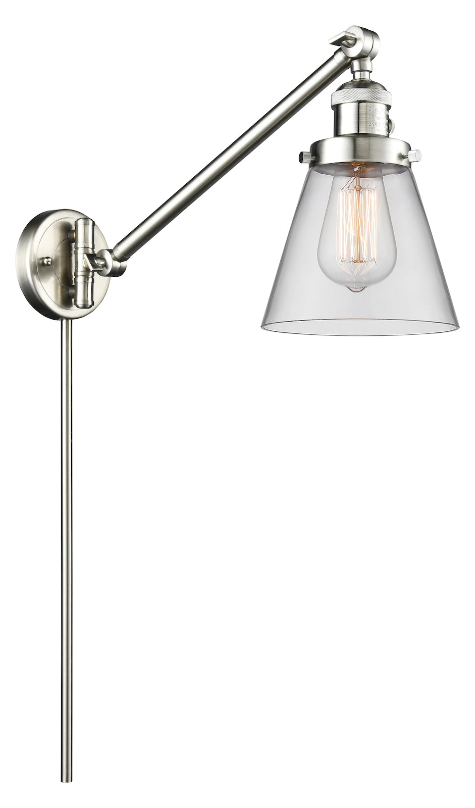1 Light Vintage Dimmable Led Swing Arm by Innovations Lighting