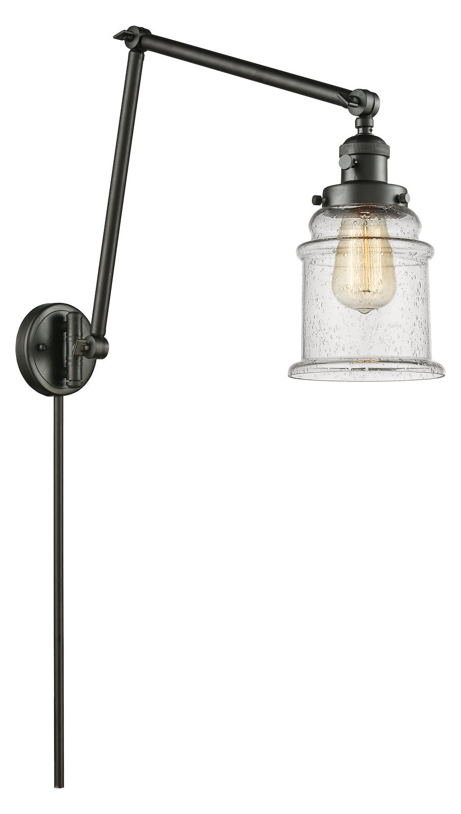 1 Light Vintage Dimmable Led Swing Arm by Innovations Lighting