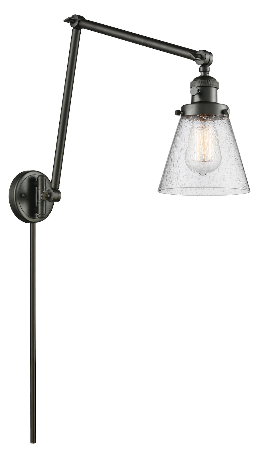 1 Light Vintage Dimmable Led Swing Arm by Innovations Lighting