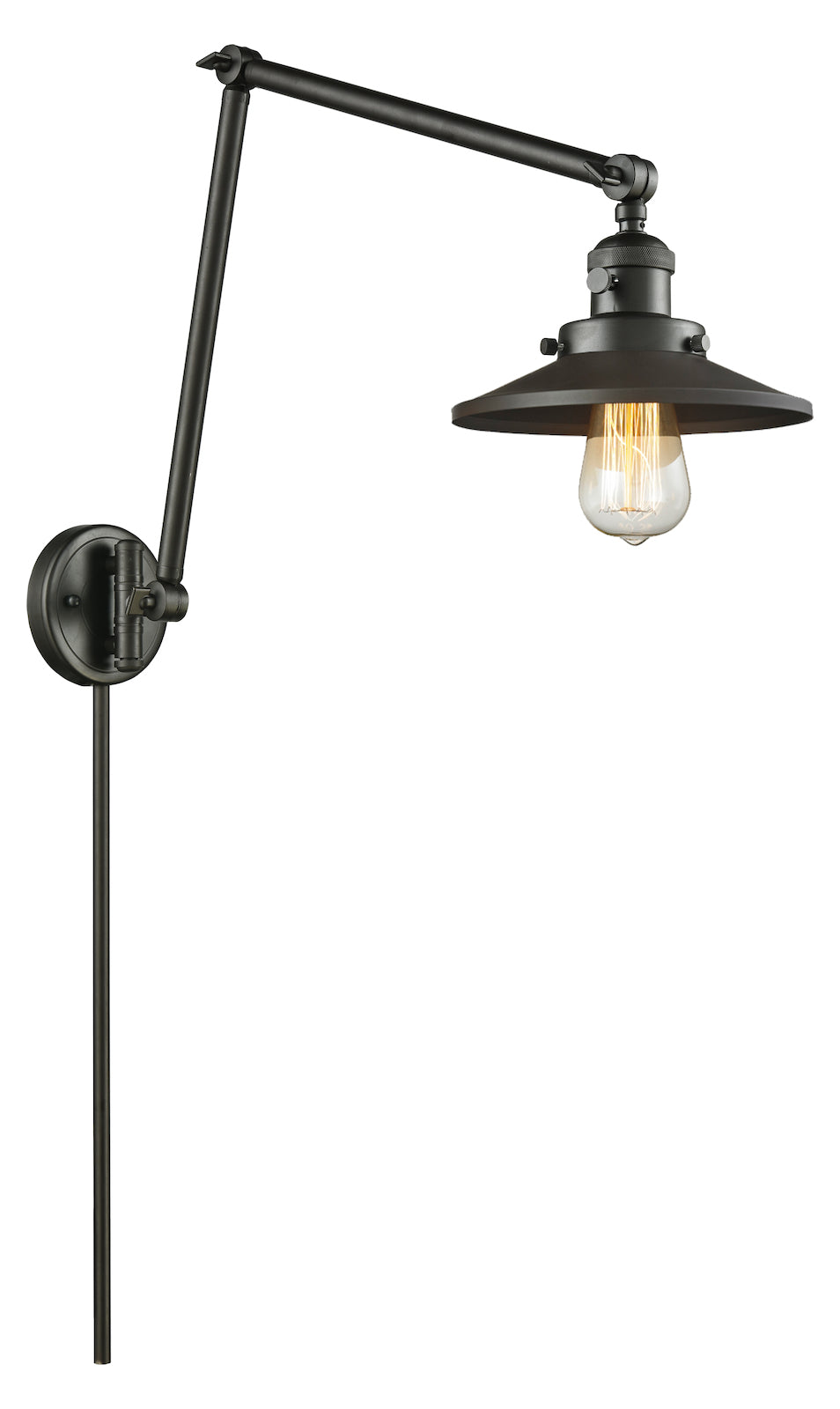 1 Light Vintage Dimmable Led Swing Arm by Innovations Lighting