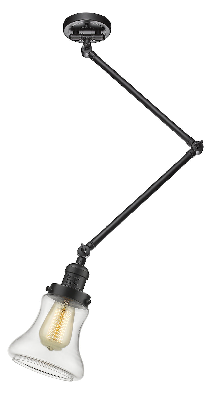 1 Light Vintage Dimmable Led Flush Mount by Innovations Lighting