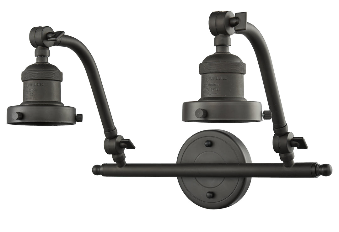 2 Light Vintage Dimmable Led Bathroom Fixture by Innovations Lighting