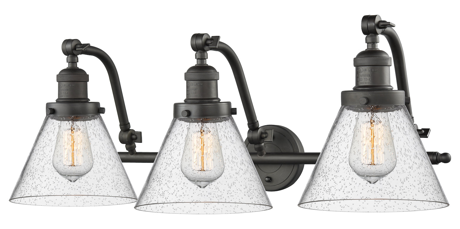 3 Light Vintage Dimmable Led Bathroom Fixture by Innovations Lighting