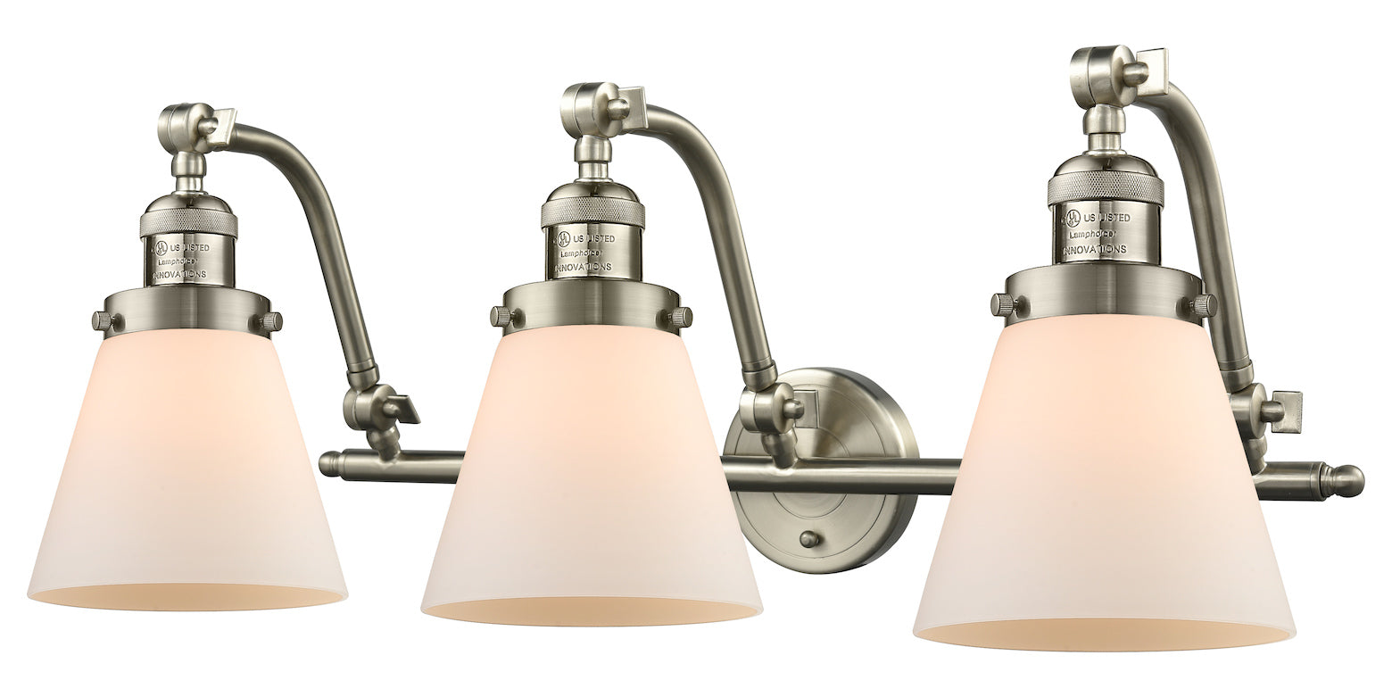 3 Light Vintage Dimmable Led Bathroom Fixture by Innovations Lighting