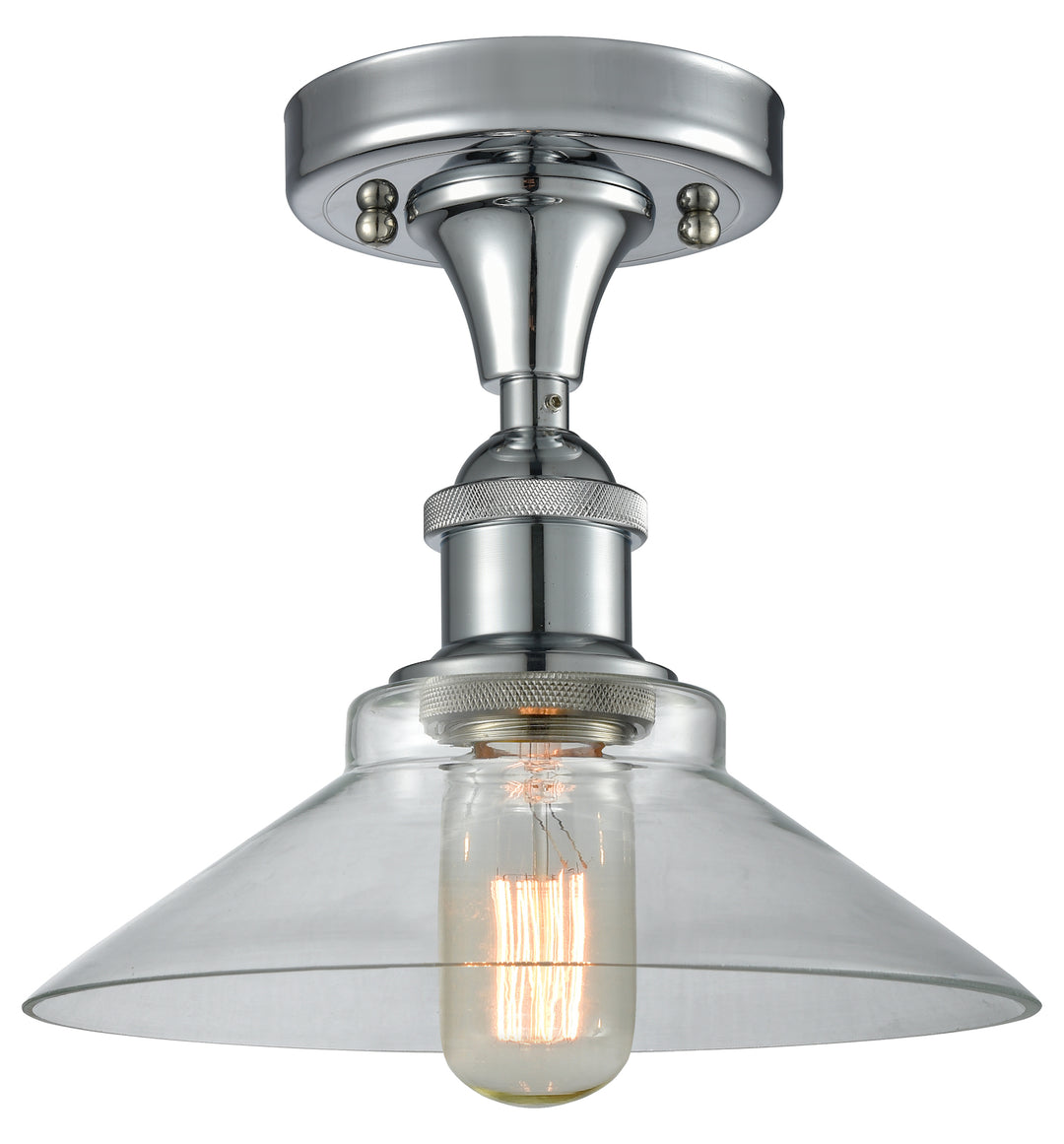 1 Light Vintage Dimmable Led Semi-Flush Mount by Innovations Lighting