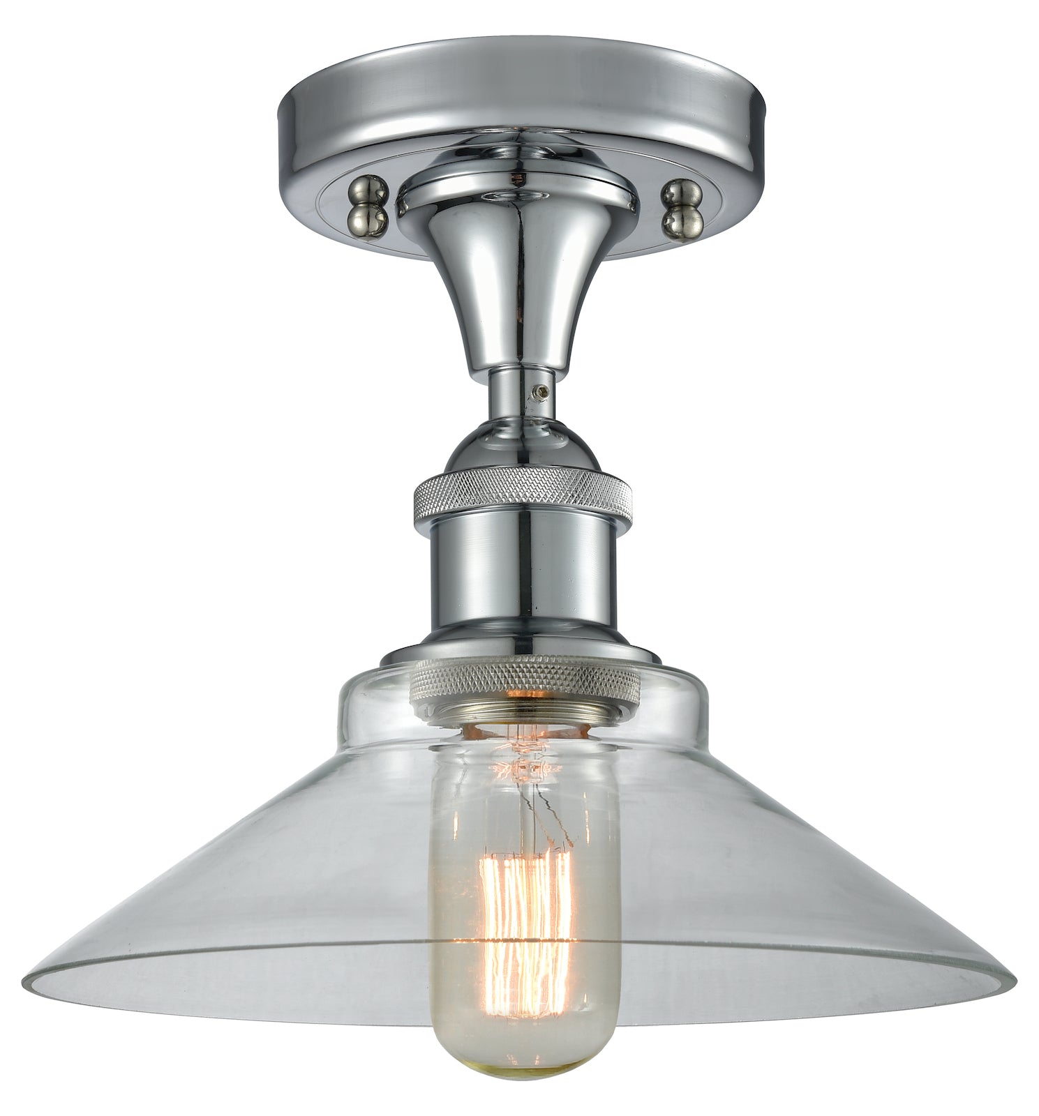 1 Light Vintage Dimmable Led Semi-Flush Mount by Innovations Lighting