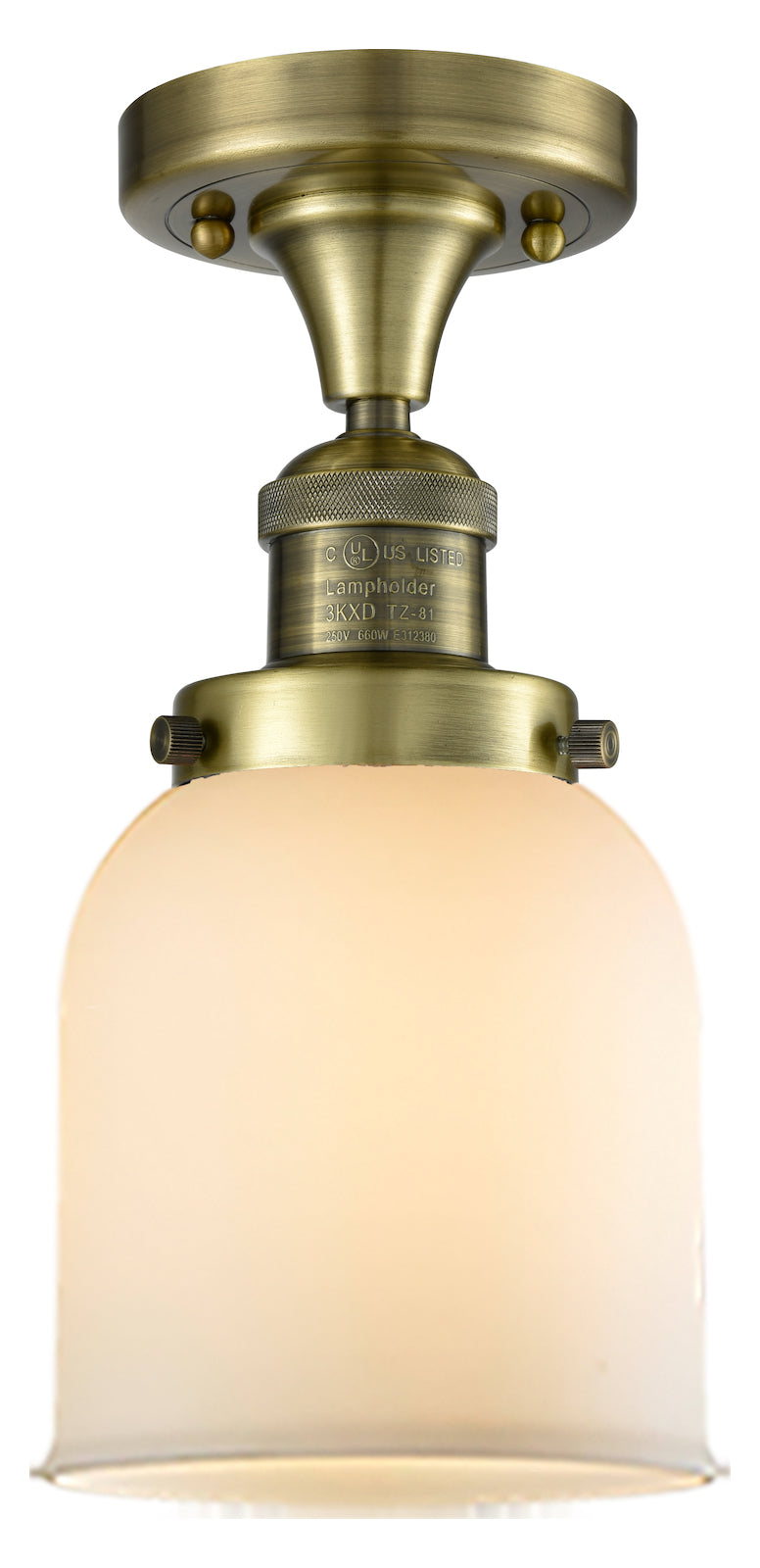 1 Light Vintage Dimmable Led Flush Mount by Innovations Lighting