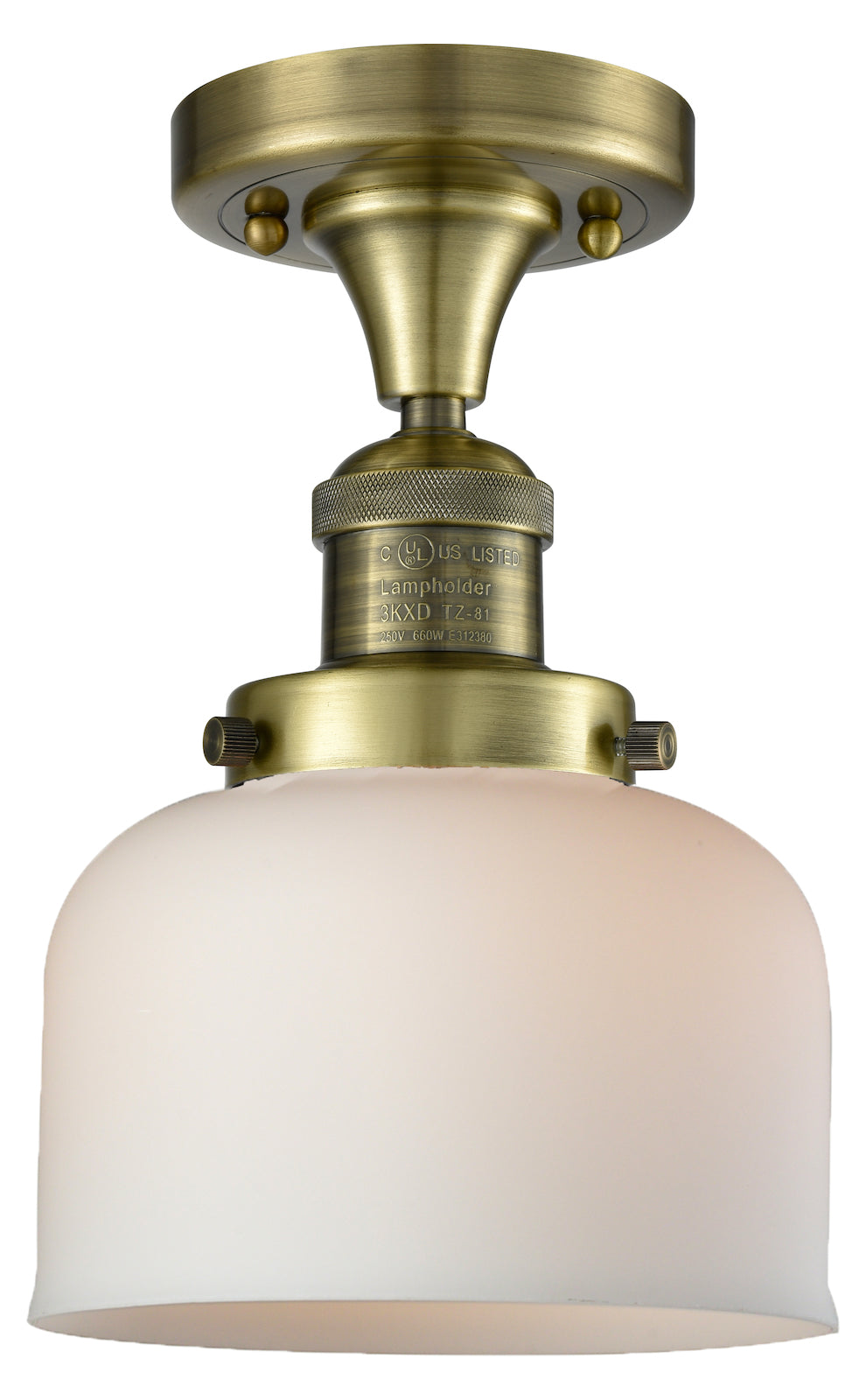 1 Light Vintage Dimmable Led Flush Mount by Innovations Lighting
