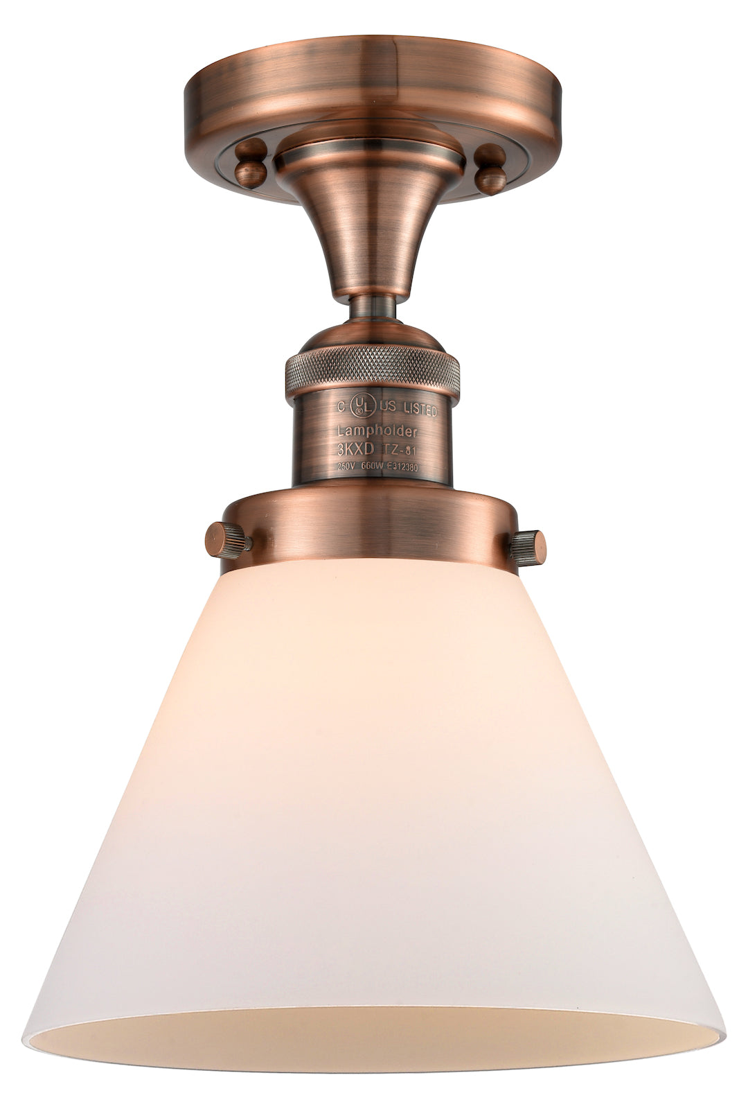 1 Light Vintage Dimmable Led Semi-Flush Mount by Innovations Lighting