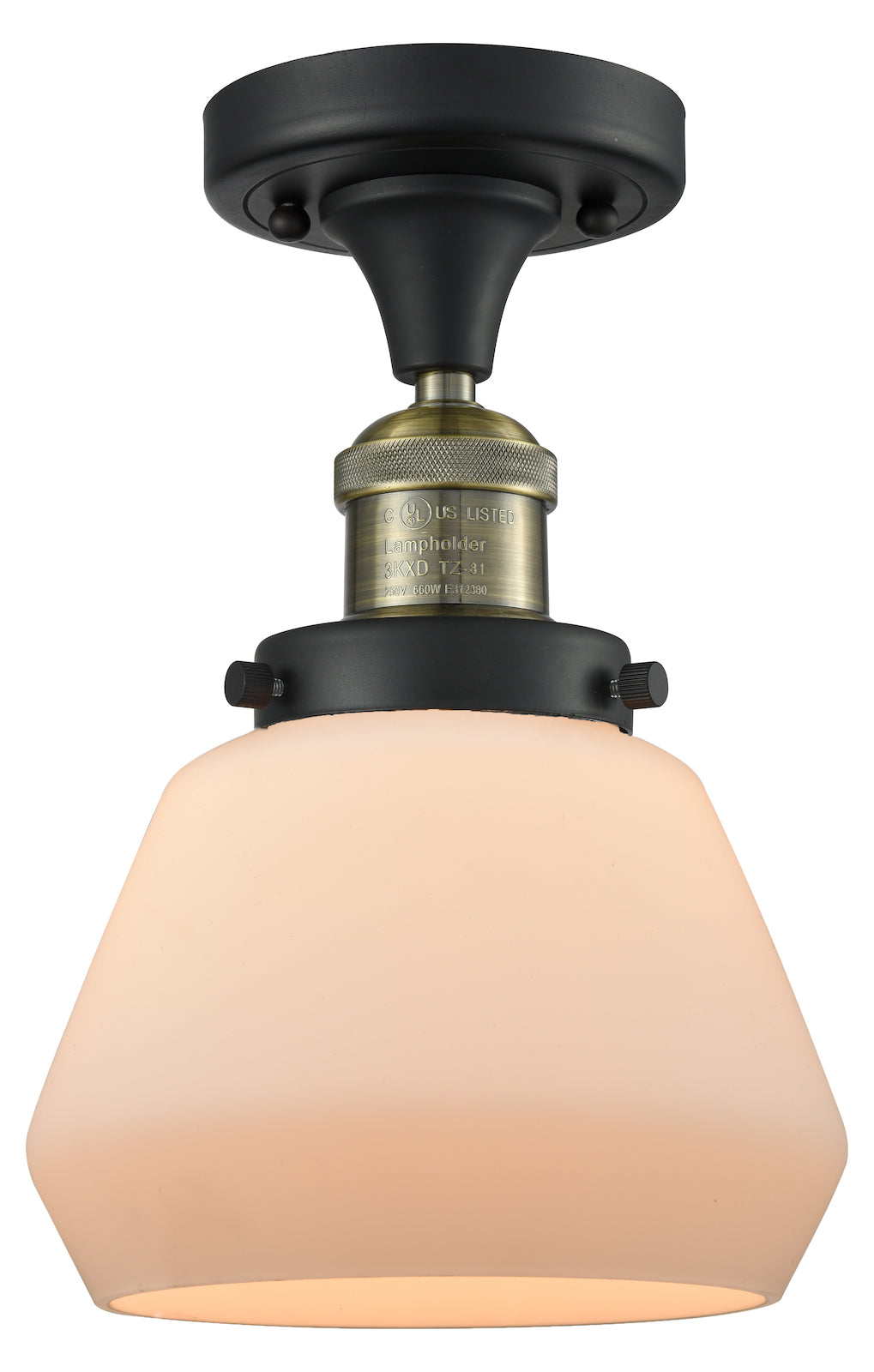 1 Light Vintage Dimmable Led Semi-Flush Mount by Innovations Lighting
