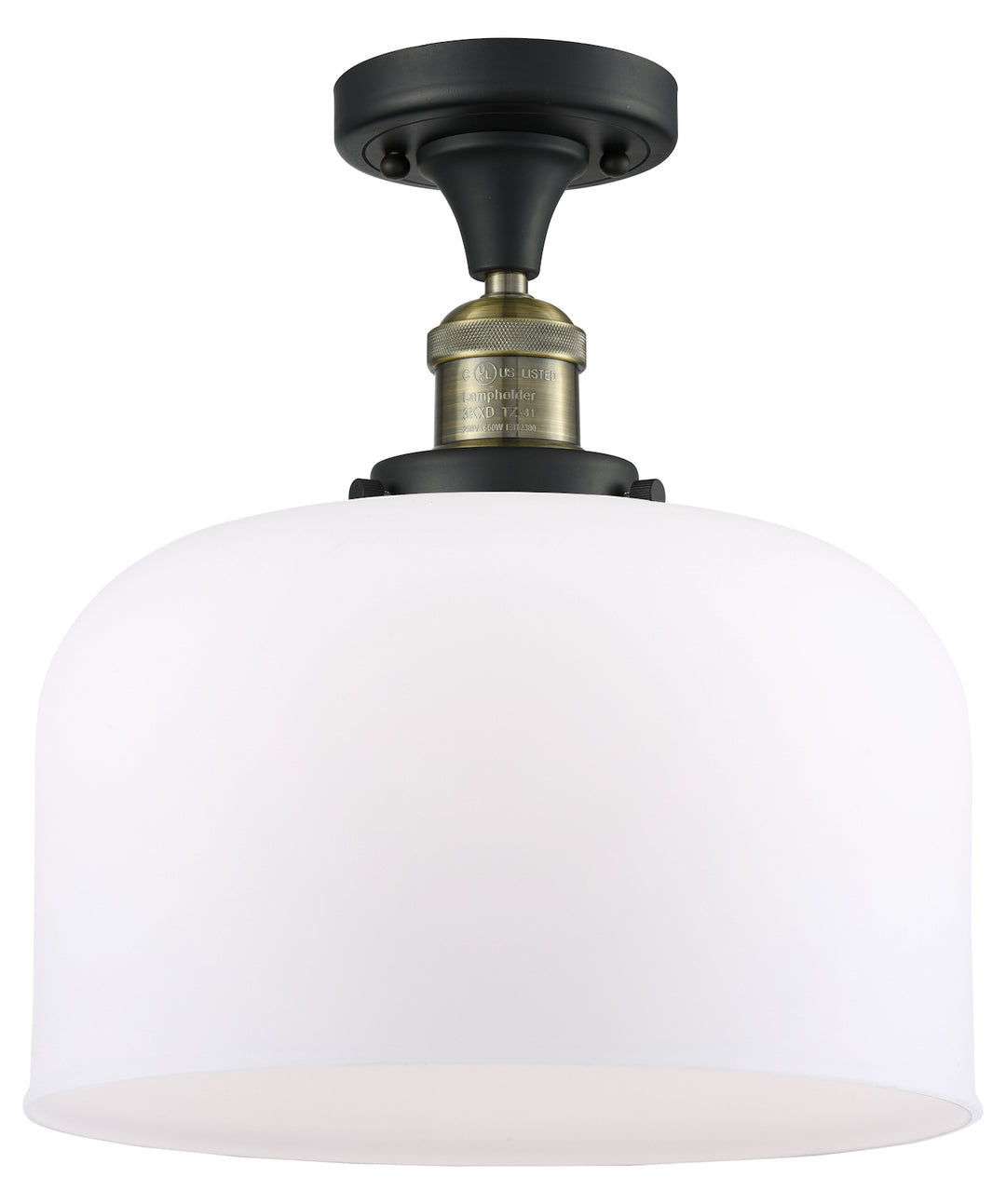1 Light Vintage Dimmable Led Semi-Flush Mount by Innovations Lighting