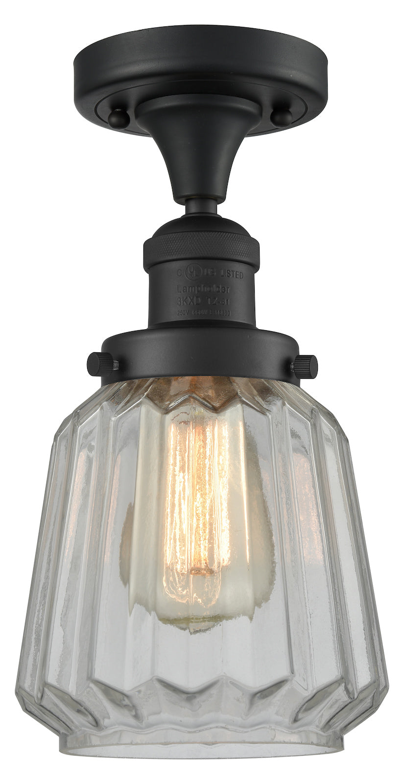 1 Light Vintage Dimmable Led Semi-Flush Mount by Innovations Lighting