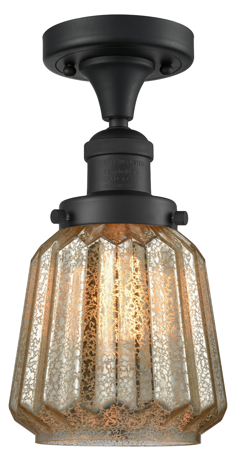 1 Light Vintage Dimmable Led Semi-Flush Mount by Innovations Lighting
