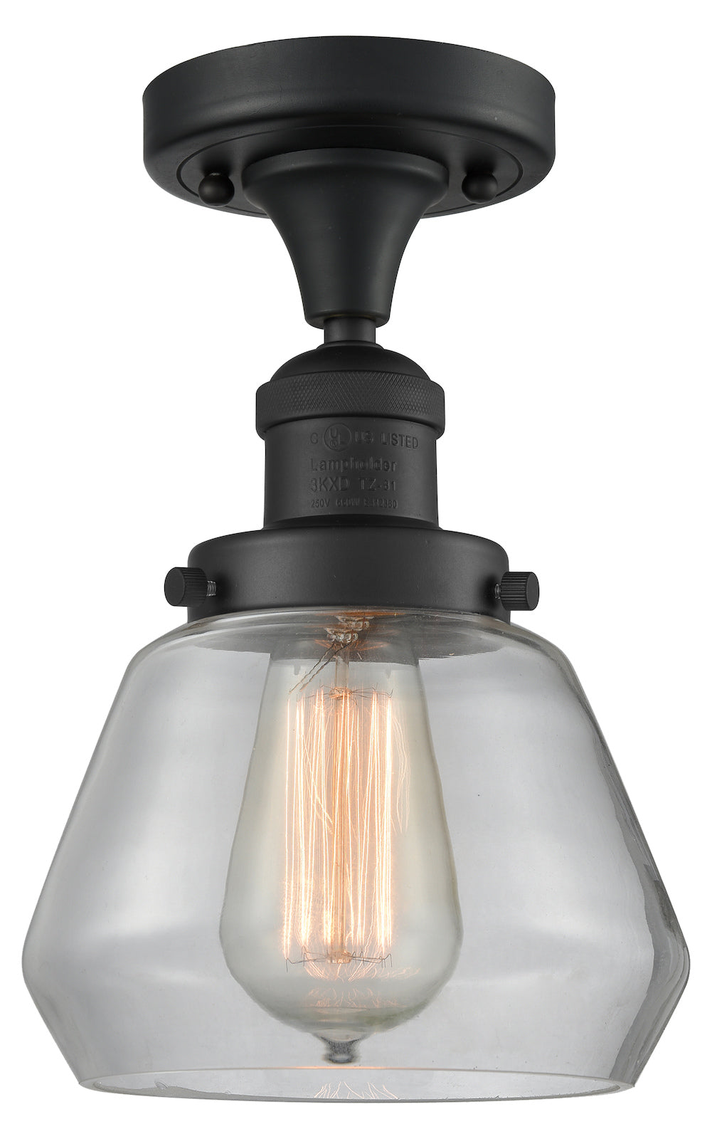1 Light Vintage Dimmable Led Semi-Flush Mount by Innovations Lighting