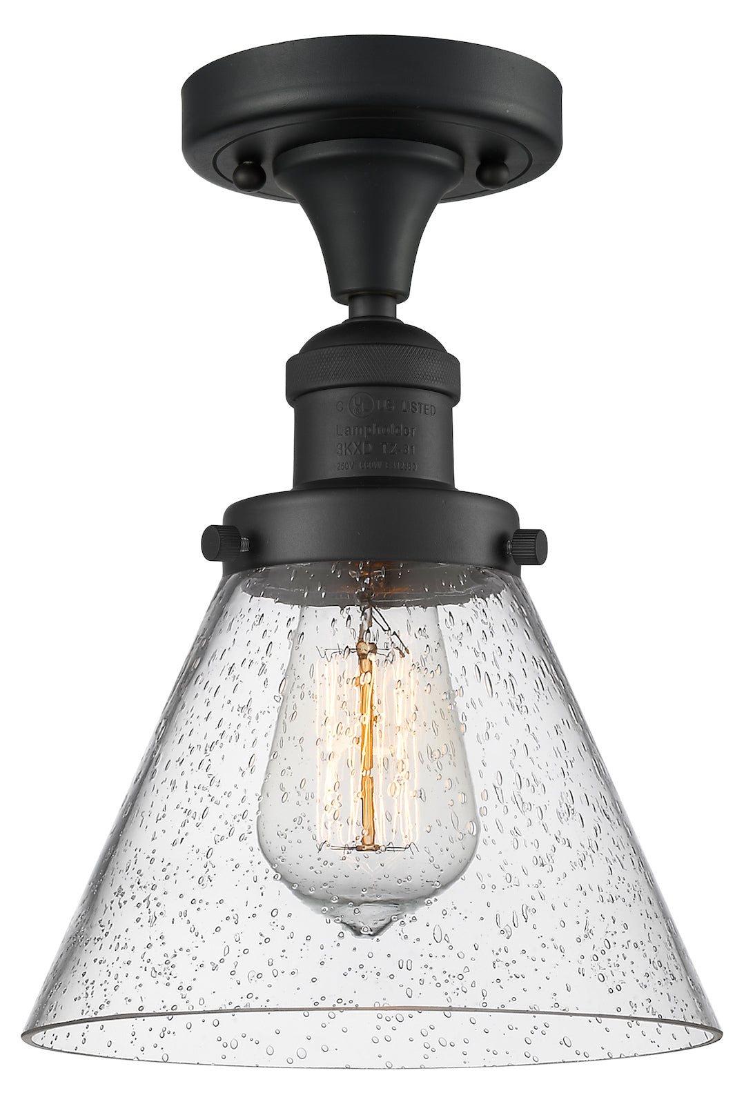 1 Light Vintage Dimmable Led Semi-Flush Mount by Innovations Lighting