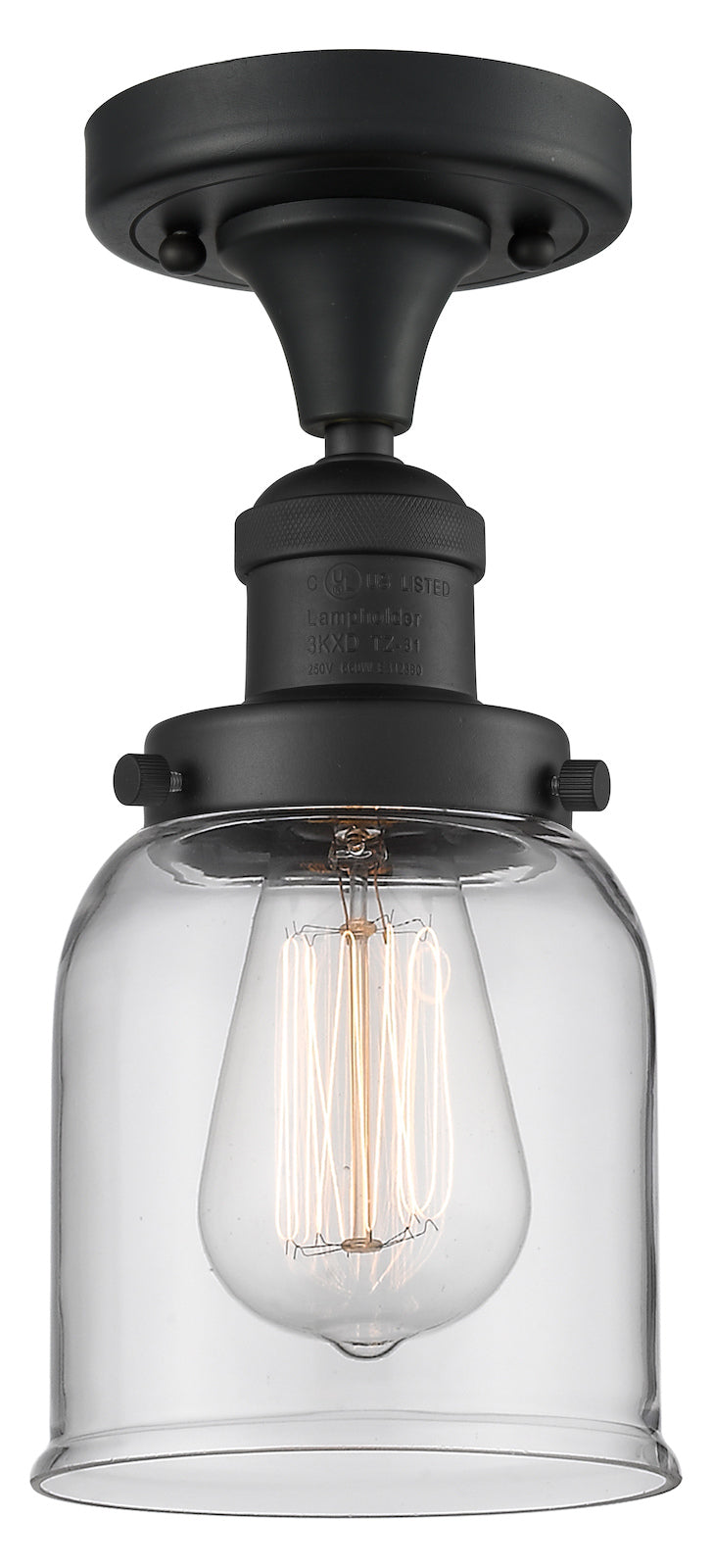 1 Light Vintage Dimmable Led Semi-Flush Mount by Innovations Lighting