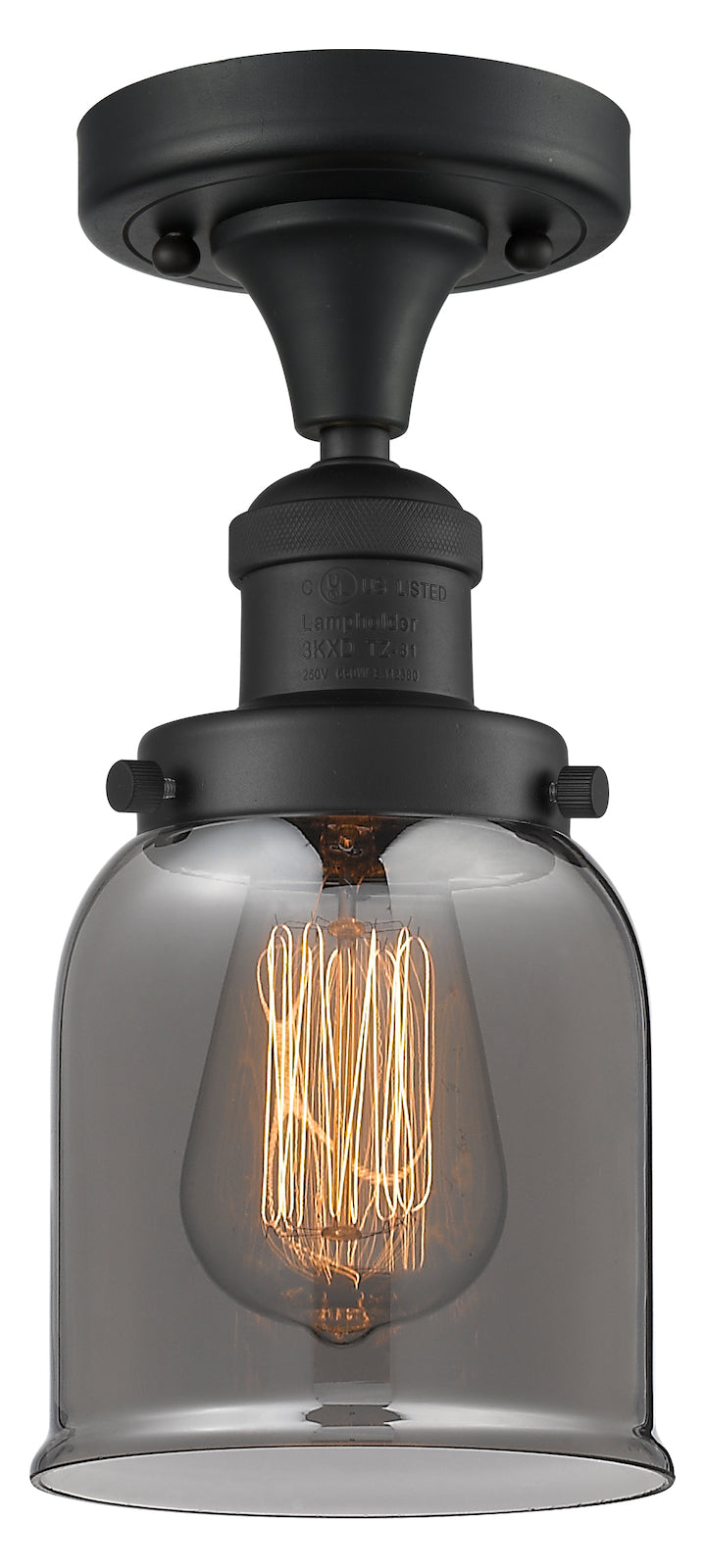 1 Light Vintage Dimmable Led Semi-Flush Mount by Innovations Lighting