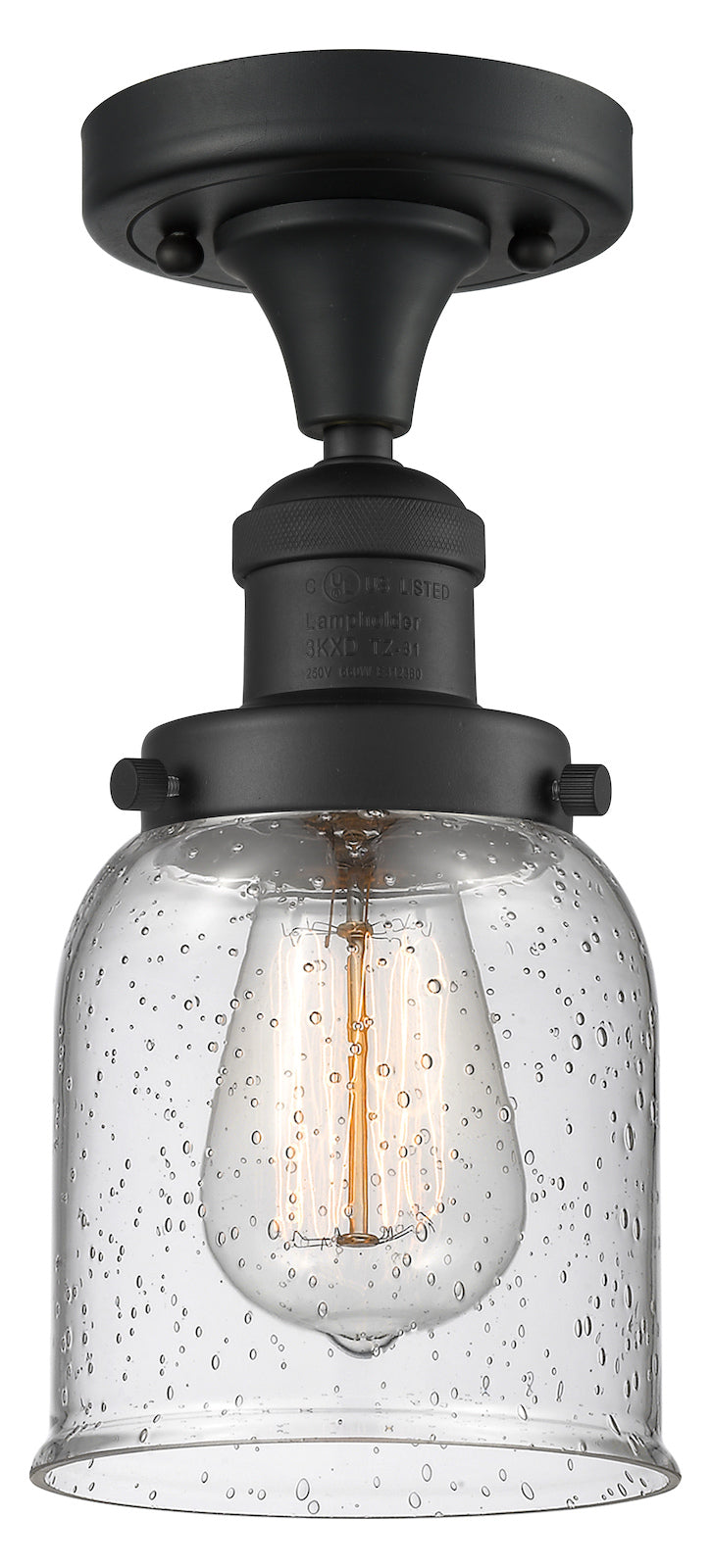 1 Light Vintage Dimmable Led Semi-Flush Mount by Innovations Lighting