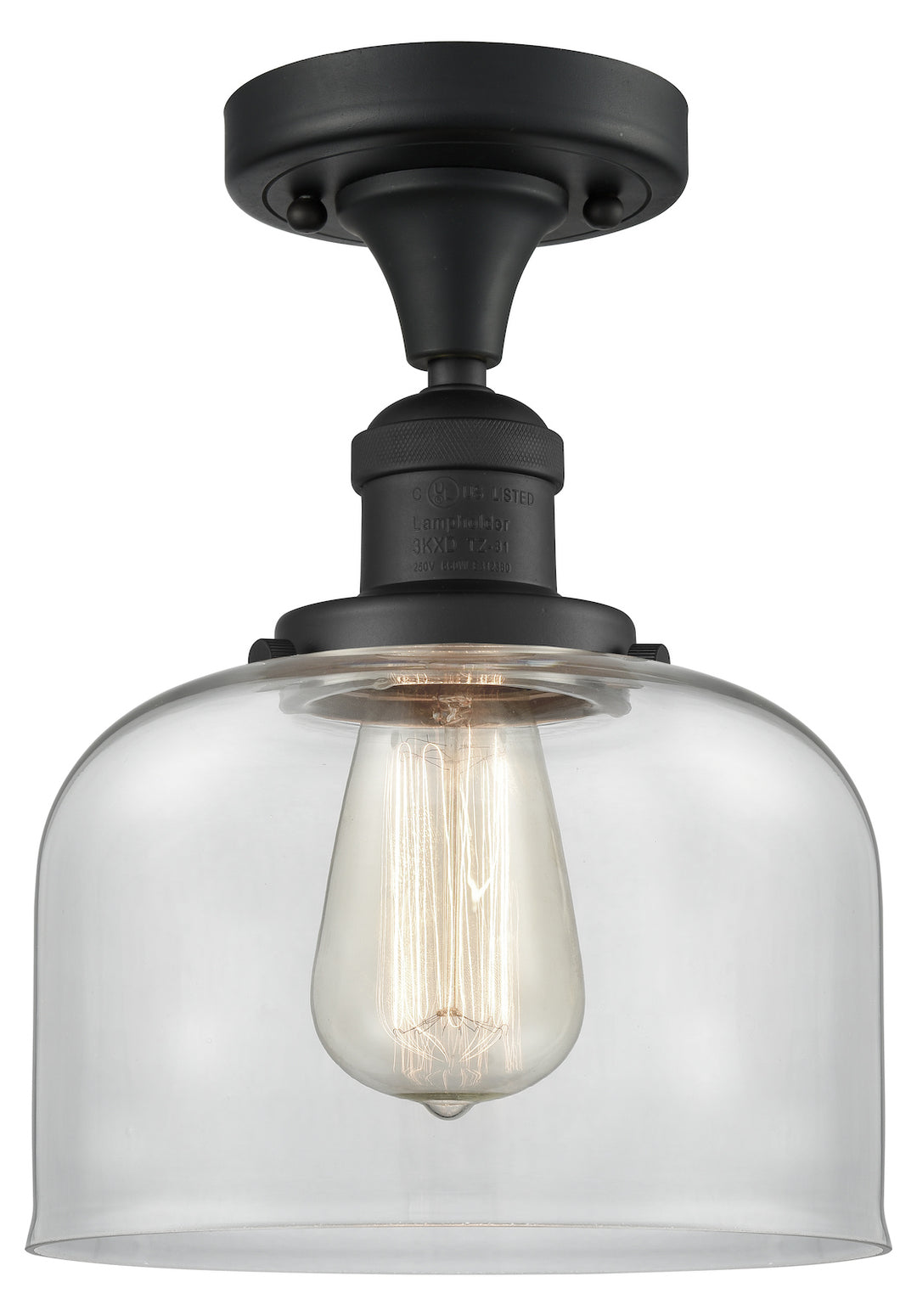1 Light Vintage Dimmable Led Semi-Flush Mount by Innovations Lighting