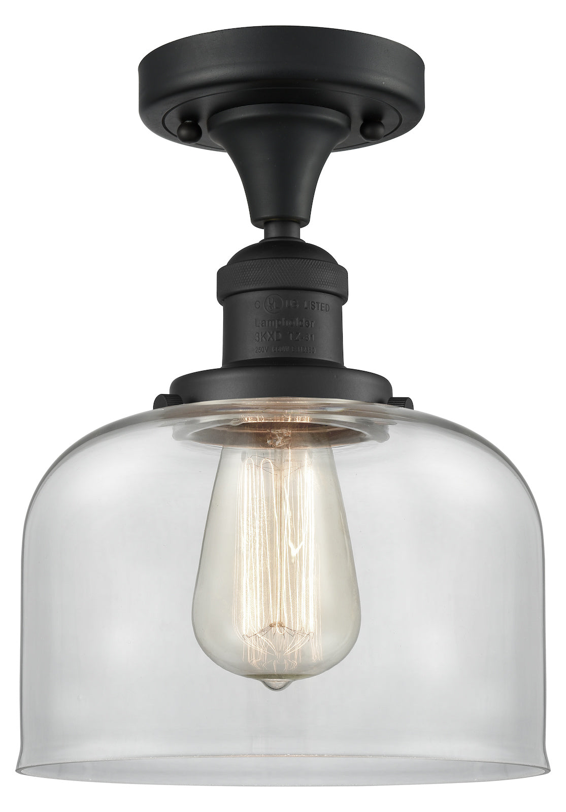 1 Light Vintage Dimmable Led Semi-Flush Mount by Innovations Lighting