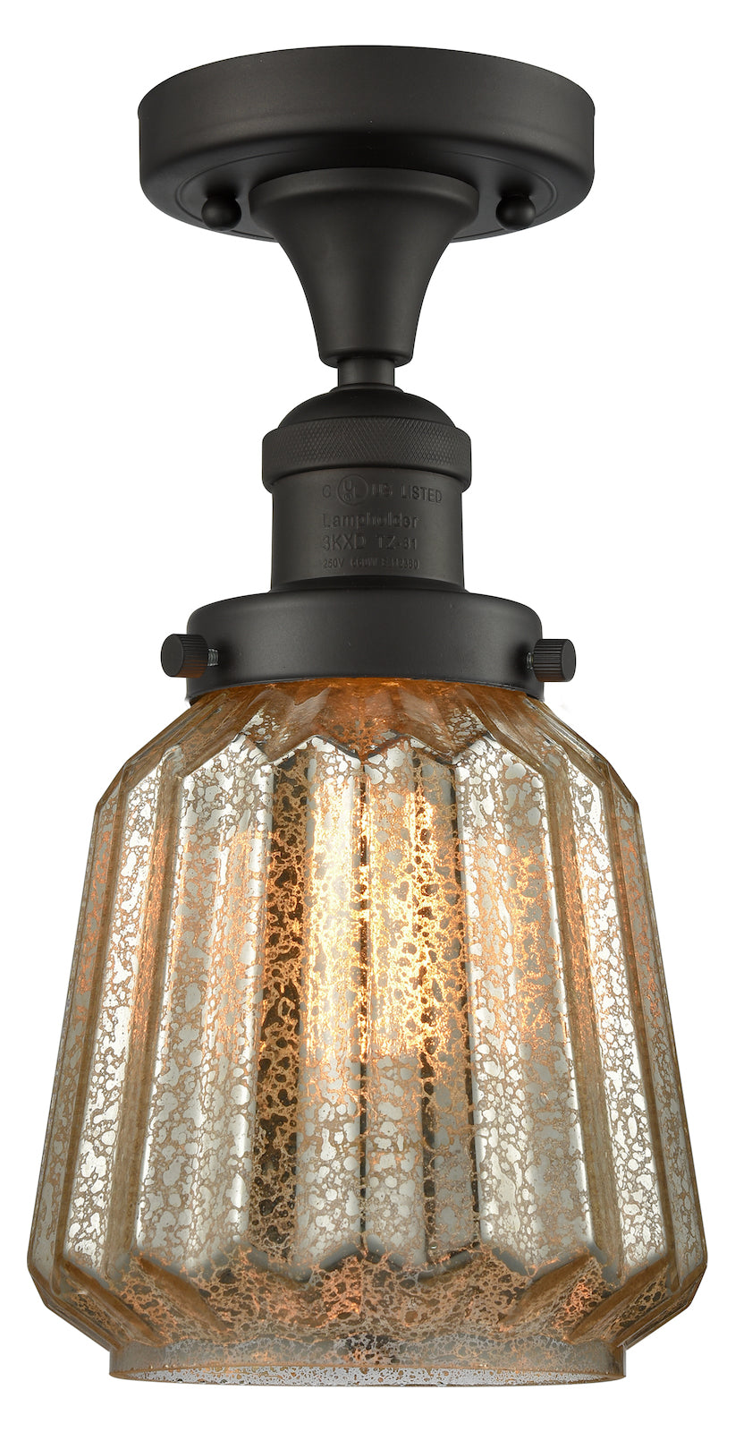 1 Light Vintage Dimmable Led Semi-Flush Mount by Innovations Lighting