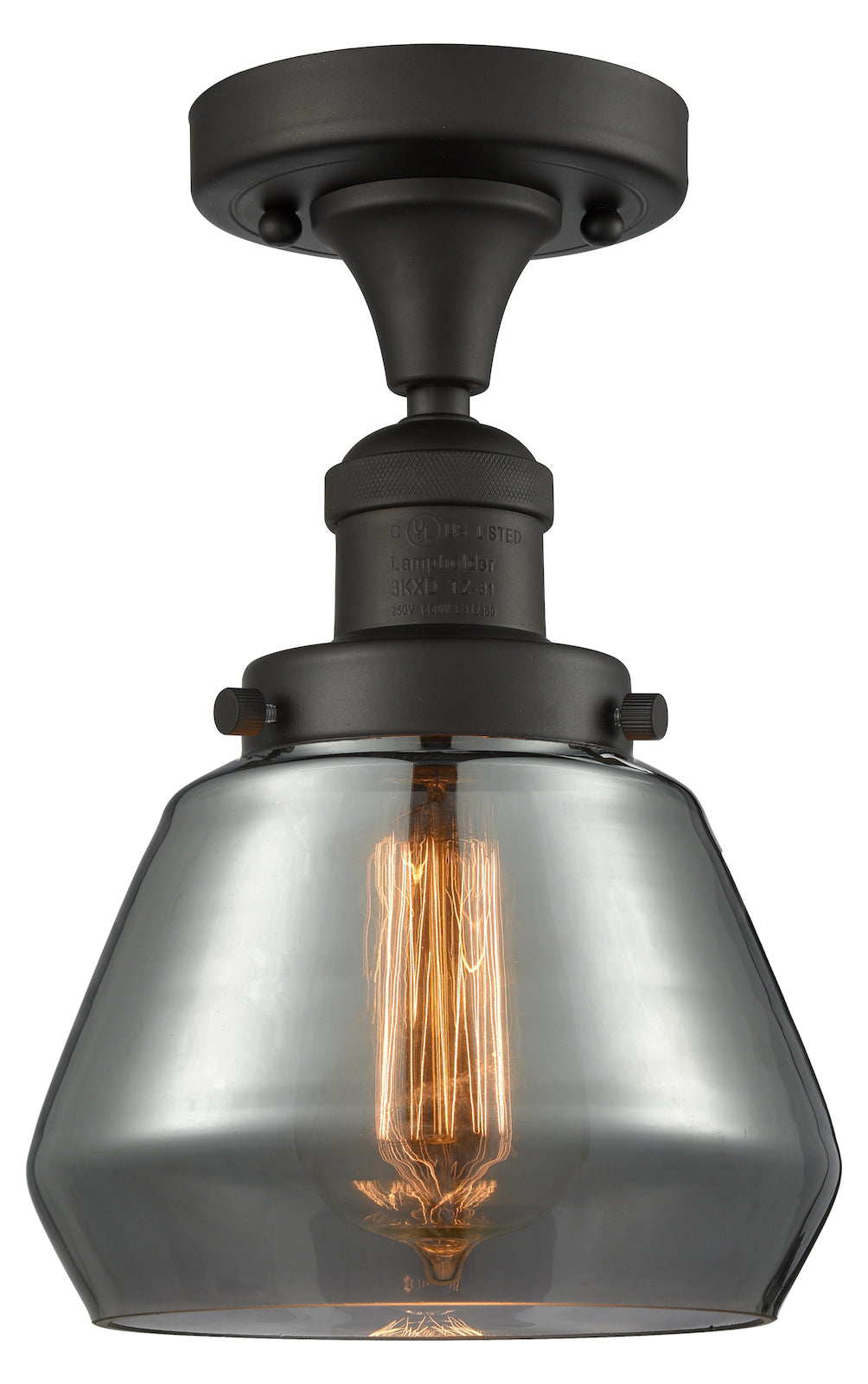 1 Light Vintage Dimmable Led Semi-Flush Mount by Innovations Lighting
