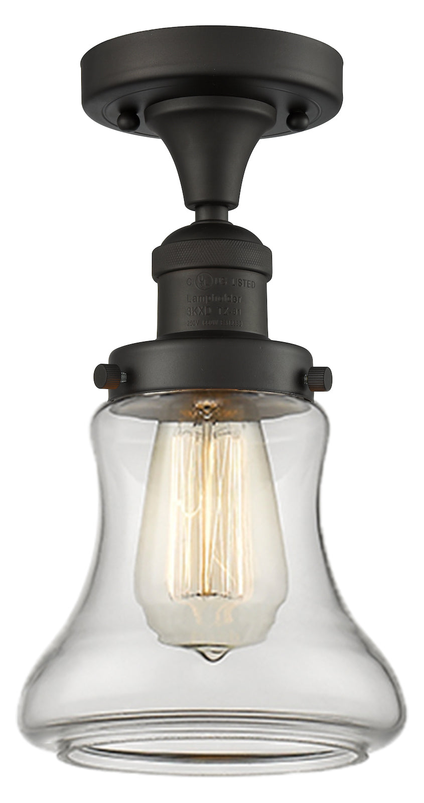1 Light Vintage Dimmable Led Semi-Flush Mount by Innovations Lighting