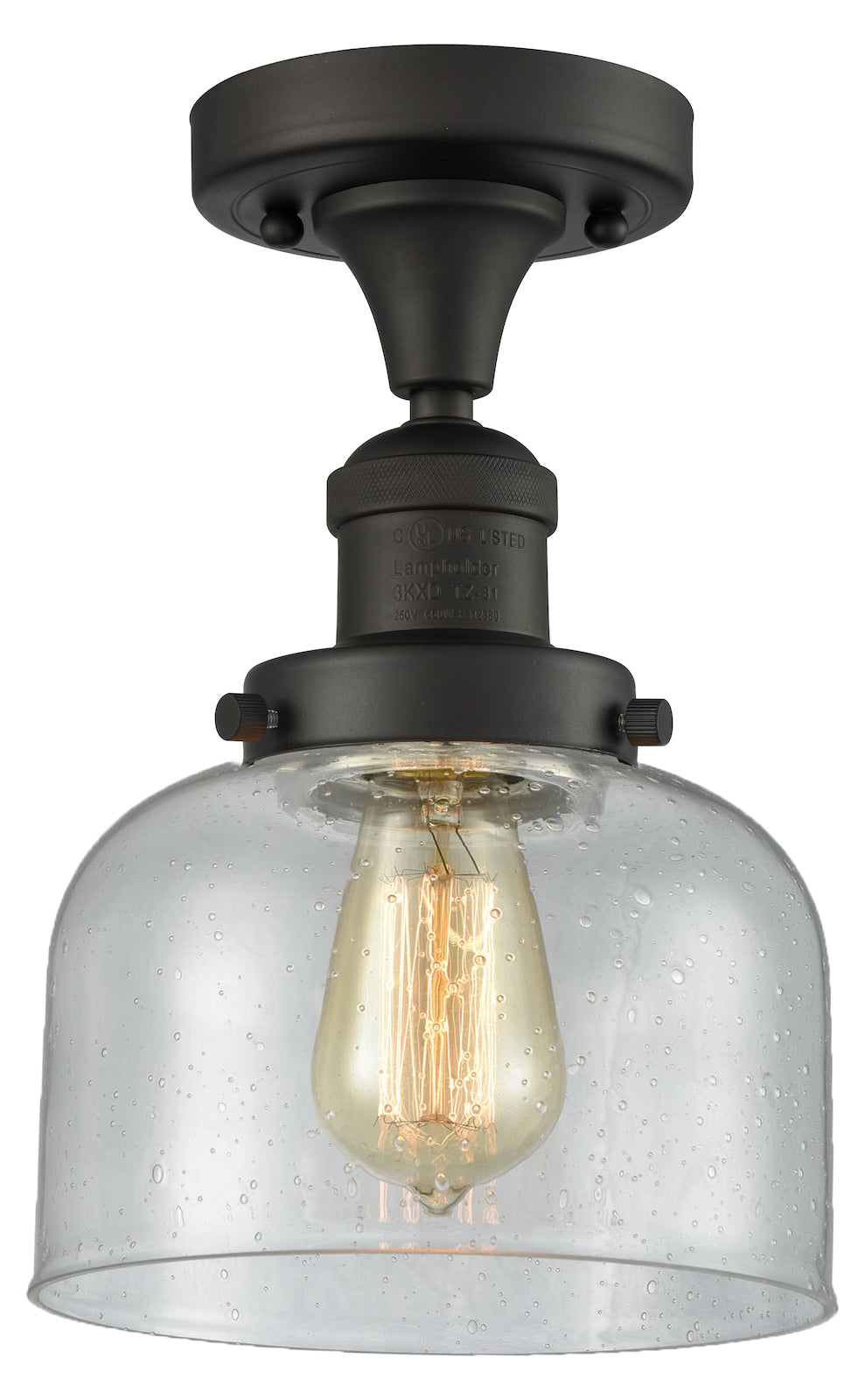 1 Light Vintage Dimmable Led Semi-Flush Mount by Innovations Lighting