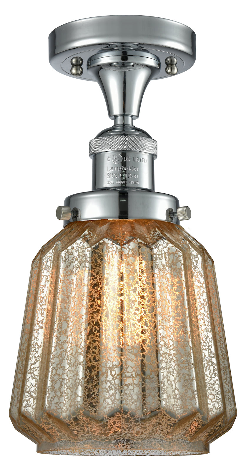 1 Light Vintage Dimmable Led Semi-Flush Mount by Innovations Lighting