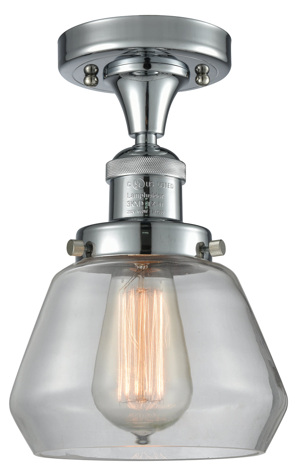 1 Light Vintage Dimmable Led Semi-Flush Mount by Innovations Lighting